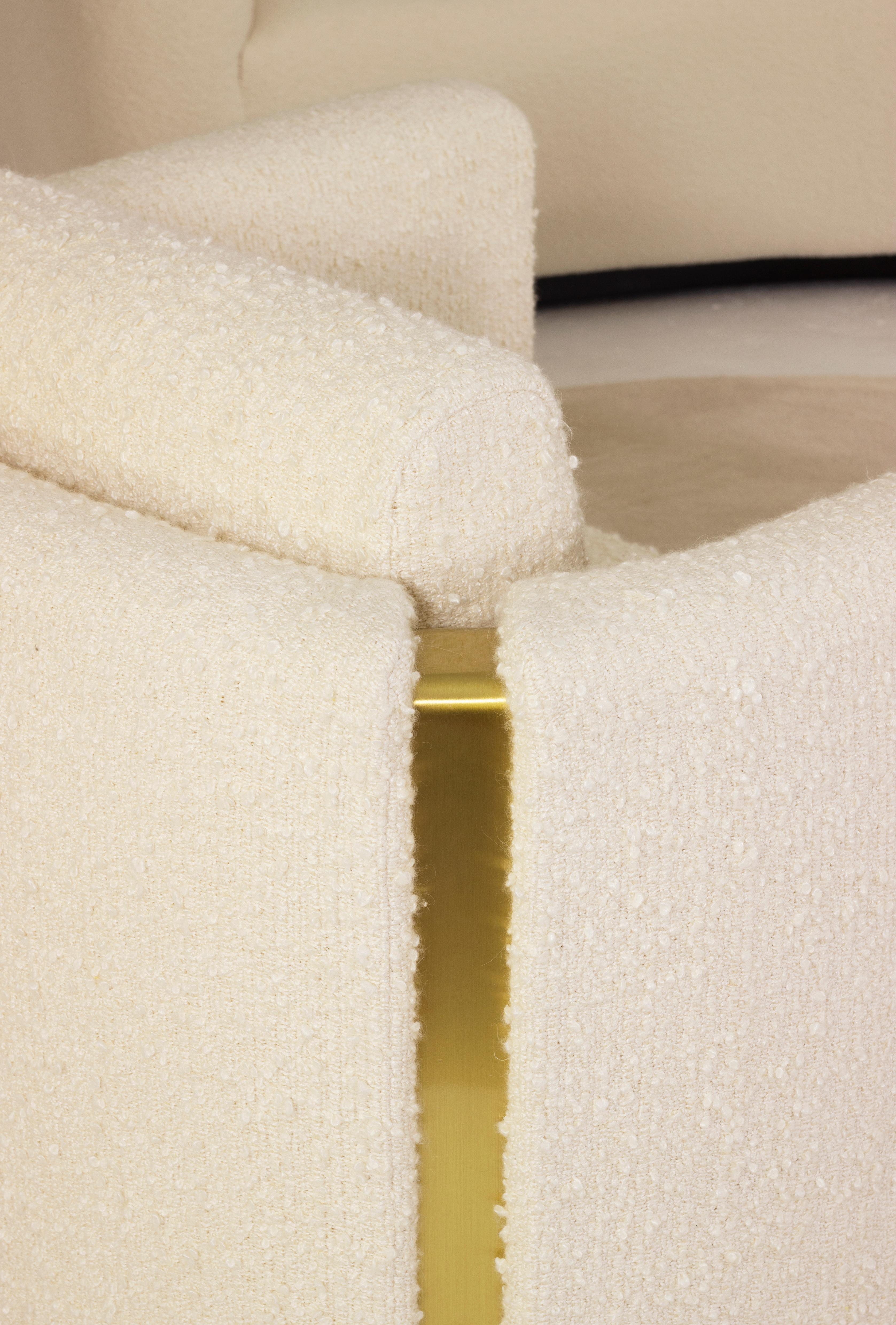 Sillón Fernandine II, Bouclé y latón, InsidherLand by Joana Santos Barbosa en venta 1
