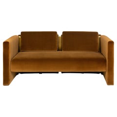 Fernandine Two Seat Sofa, Velvet and Brass, Insidherland by Joana Santos Barbosa
