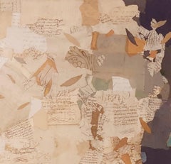 Cabeza - 21° secolo, Contemporaneo, Collage, Colorato