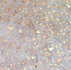 Dorada - 21st Century, Contemporary Abstract Collage, Gold leaf