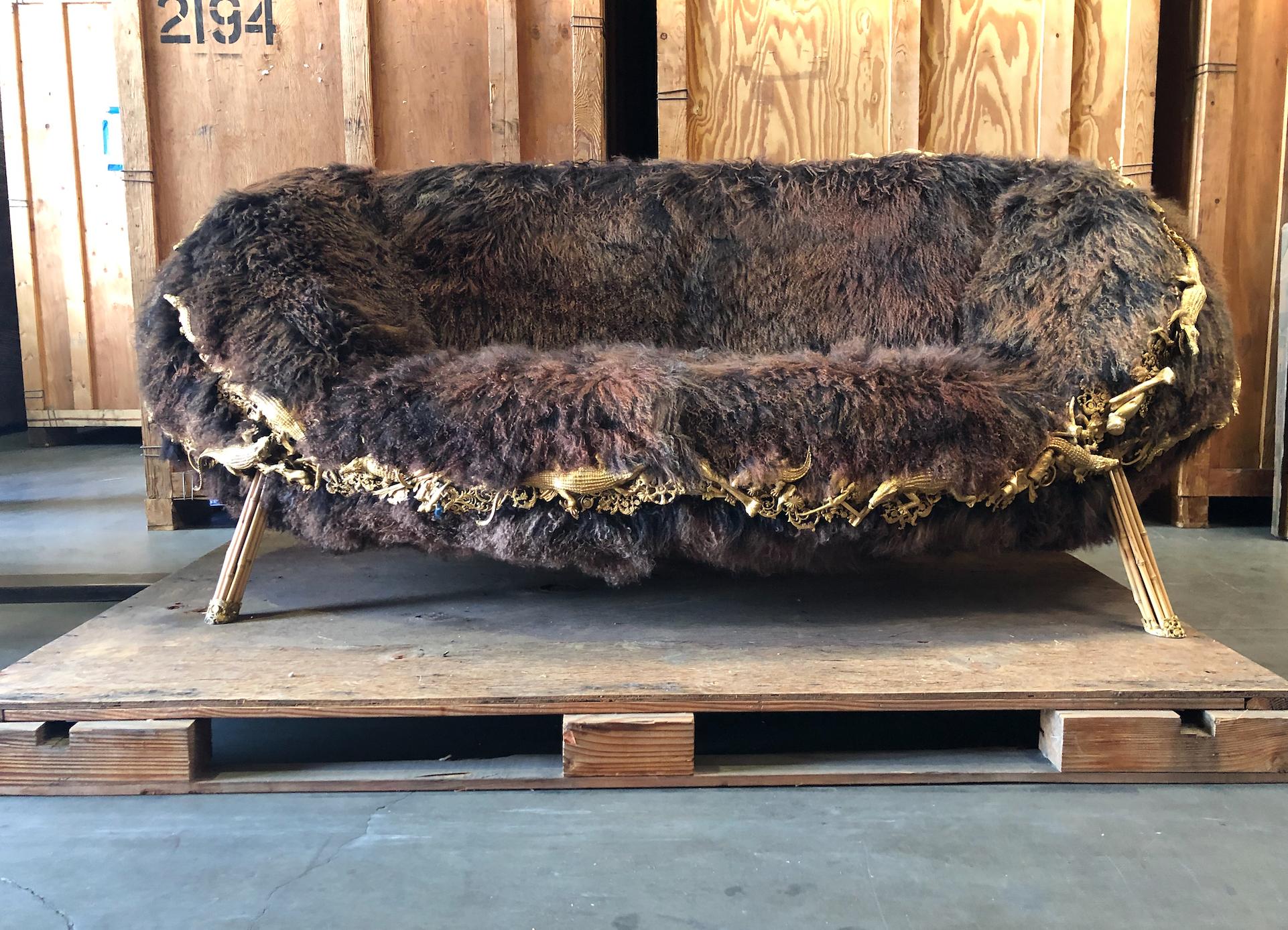 Fernando and Humberto Campana Anhanguera Sofa from the Brazilian Baroque Collect In Good Condition For Sale In West Hollywood, CA