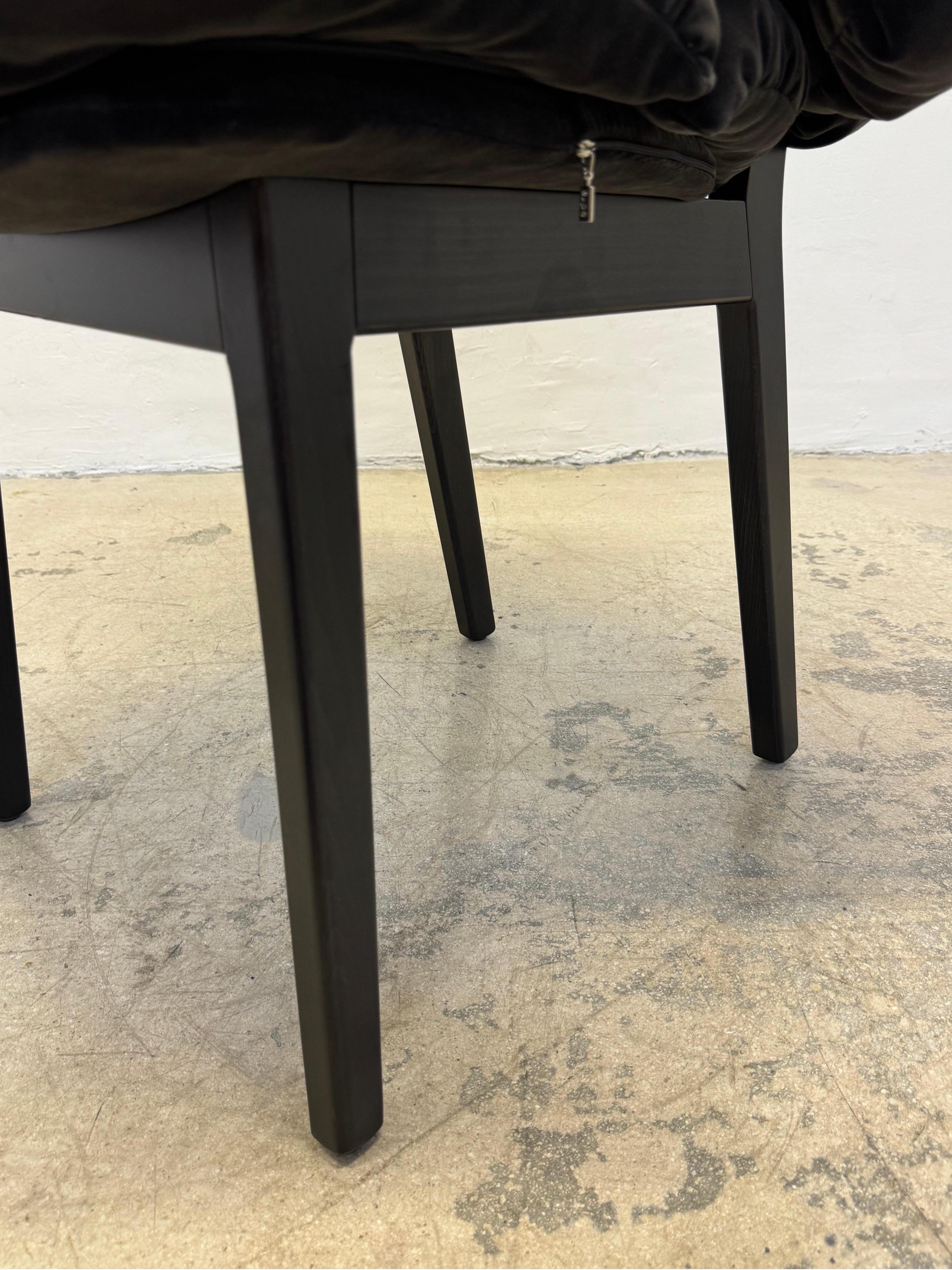 Fernando and Humberto Campana Blue Velvet Chair for Edra 2