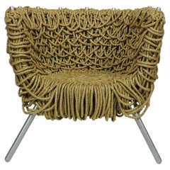 Used Fernando and Humberto Campana Brothers Vermelha Arm Chair by Edra in Gold