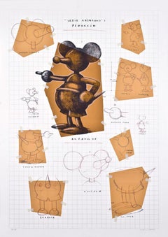 "Serie animados: I Pinoccio" - Año 2004 - Escultura en bronce y serigrafia.