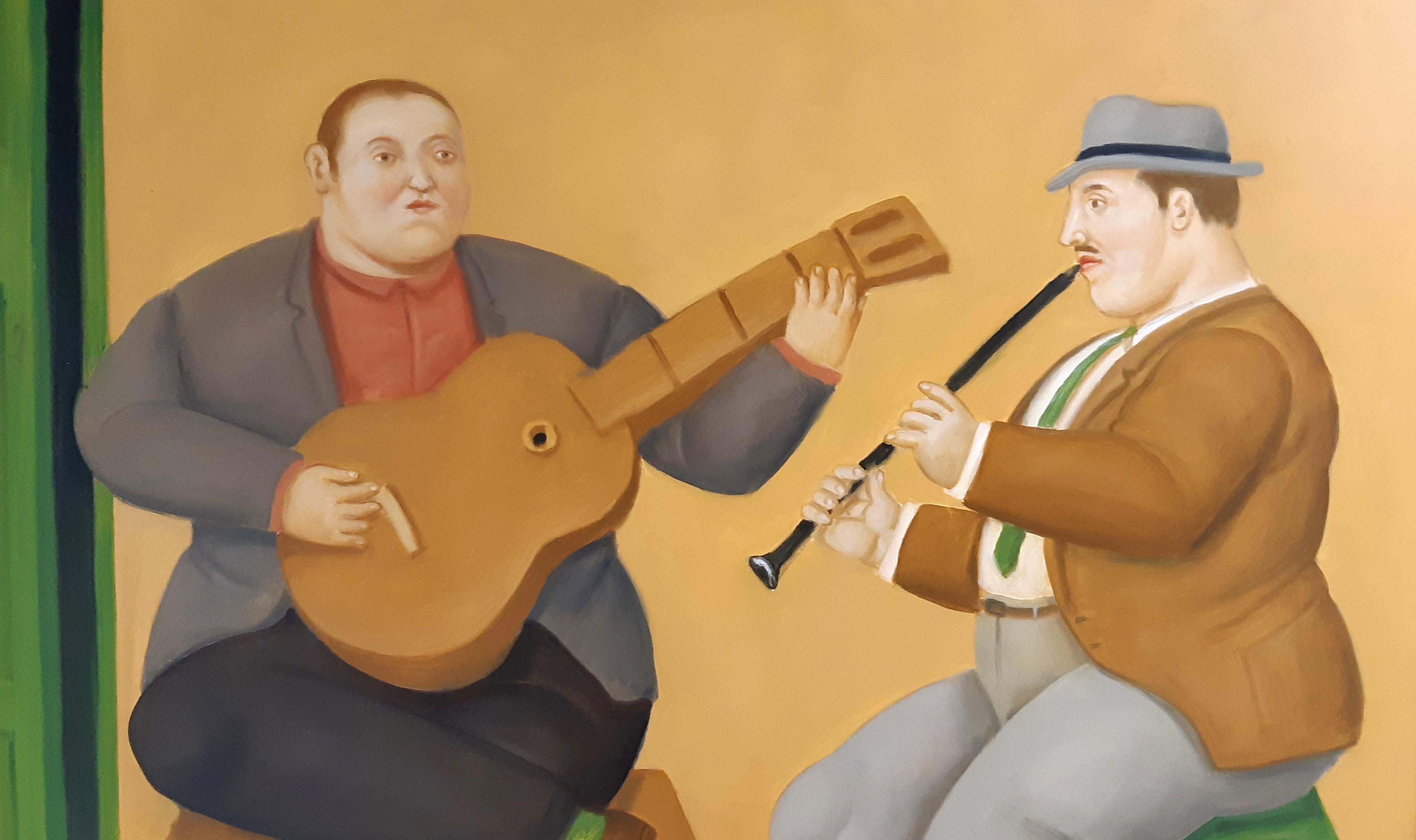 Fernando Botero, Musici, 2019, Oil on canvas, 88 x 81 cm  34.6 x 31.8 in. 1