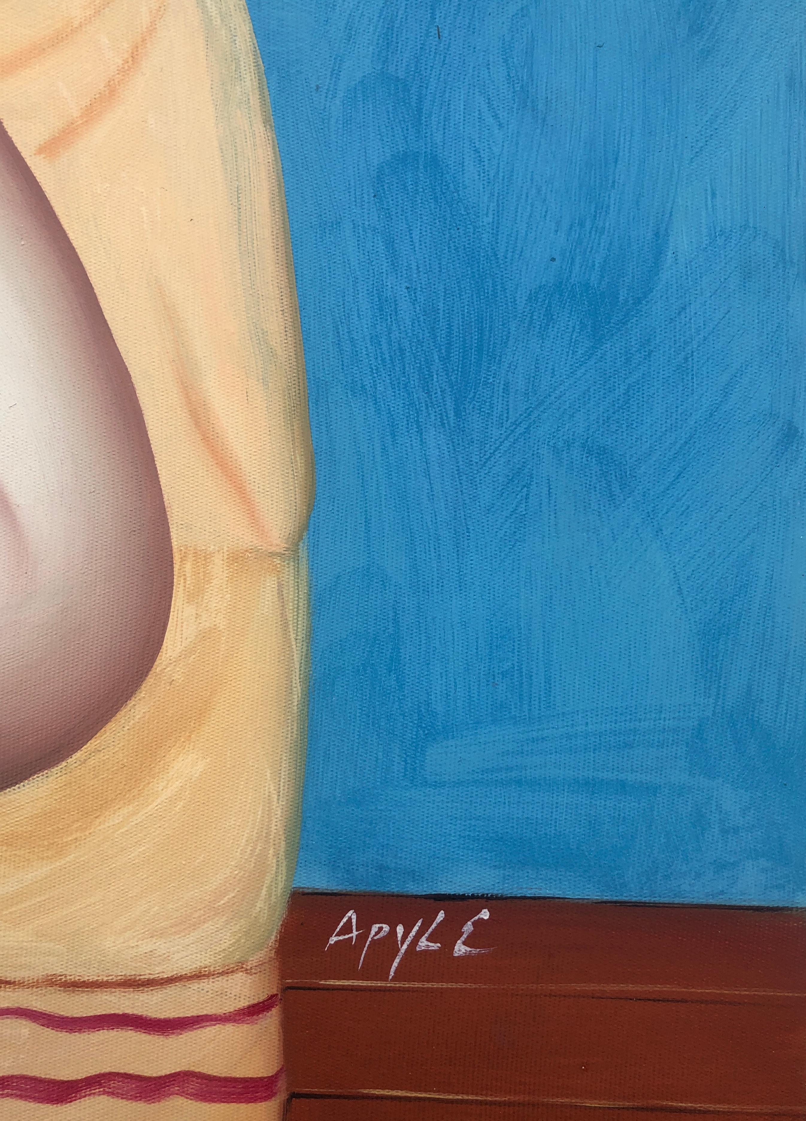 Musa Voluttuosa Nuda olio su tela - Painting di Fernando Botero