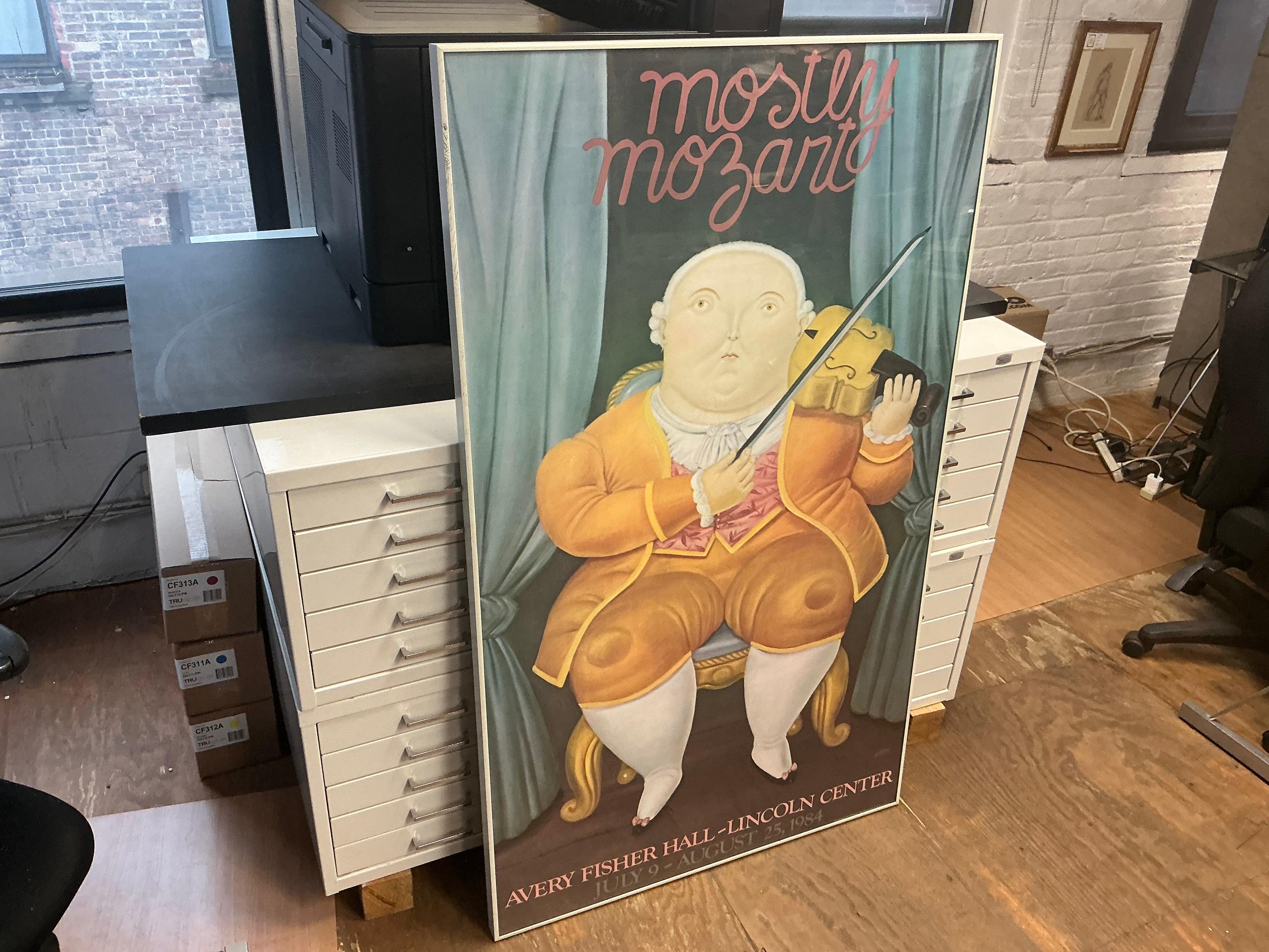 Botero The Violinist, Mostly Mozart Festival , 1984 Vintage 9