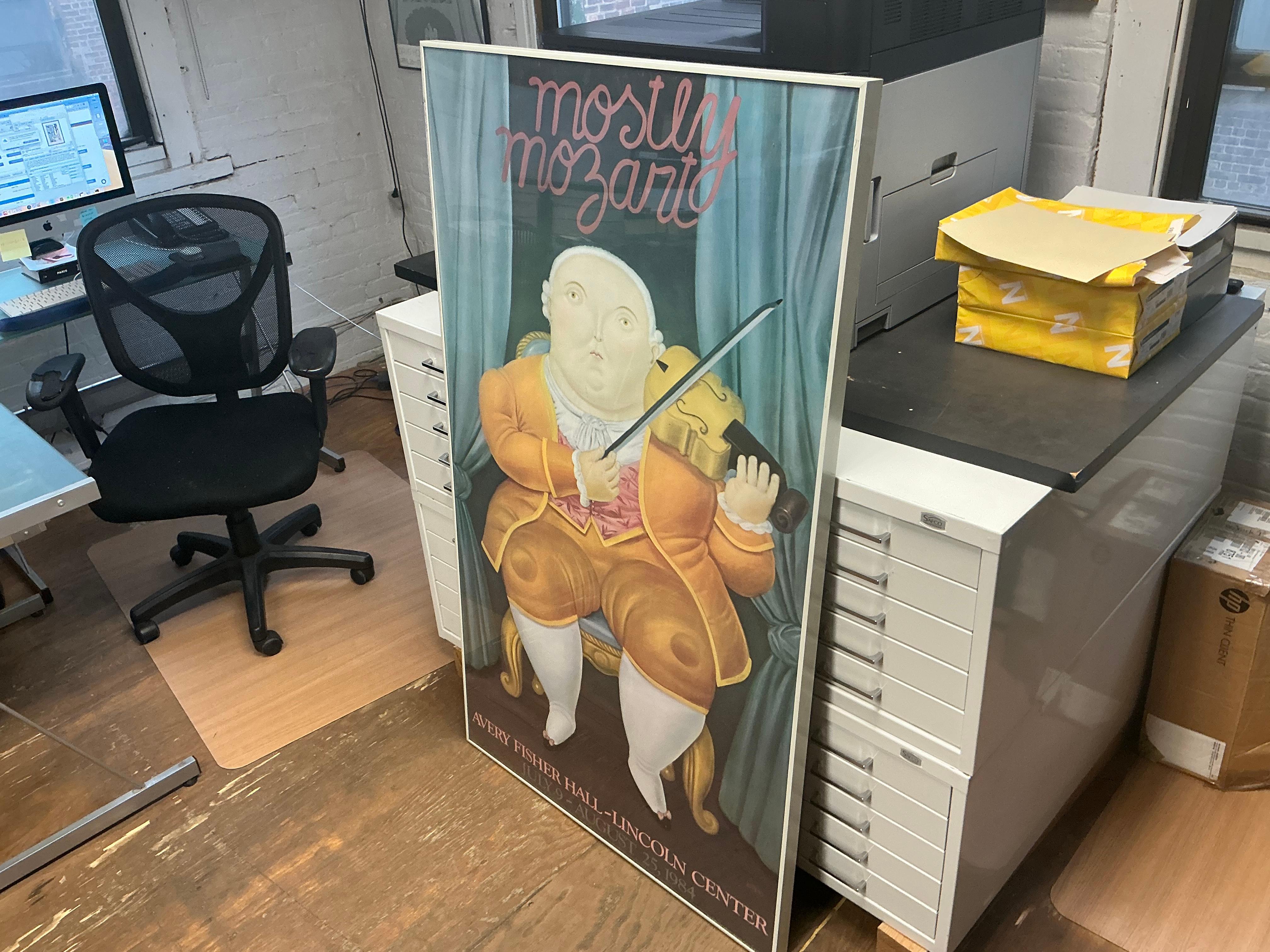 Botero The Violinist, Mostly Mozart Festival , 1984 Vintage 10