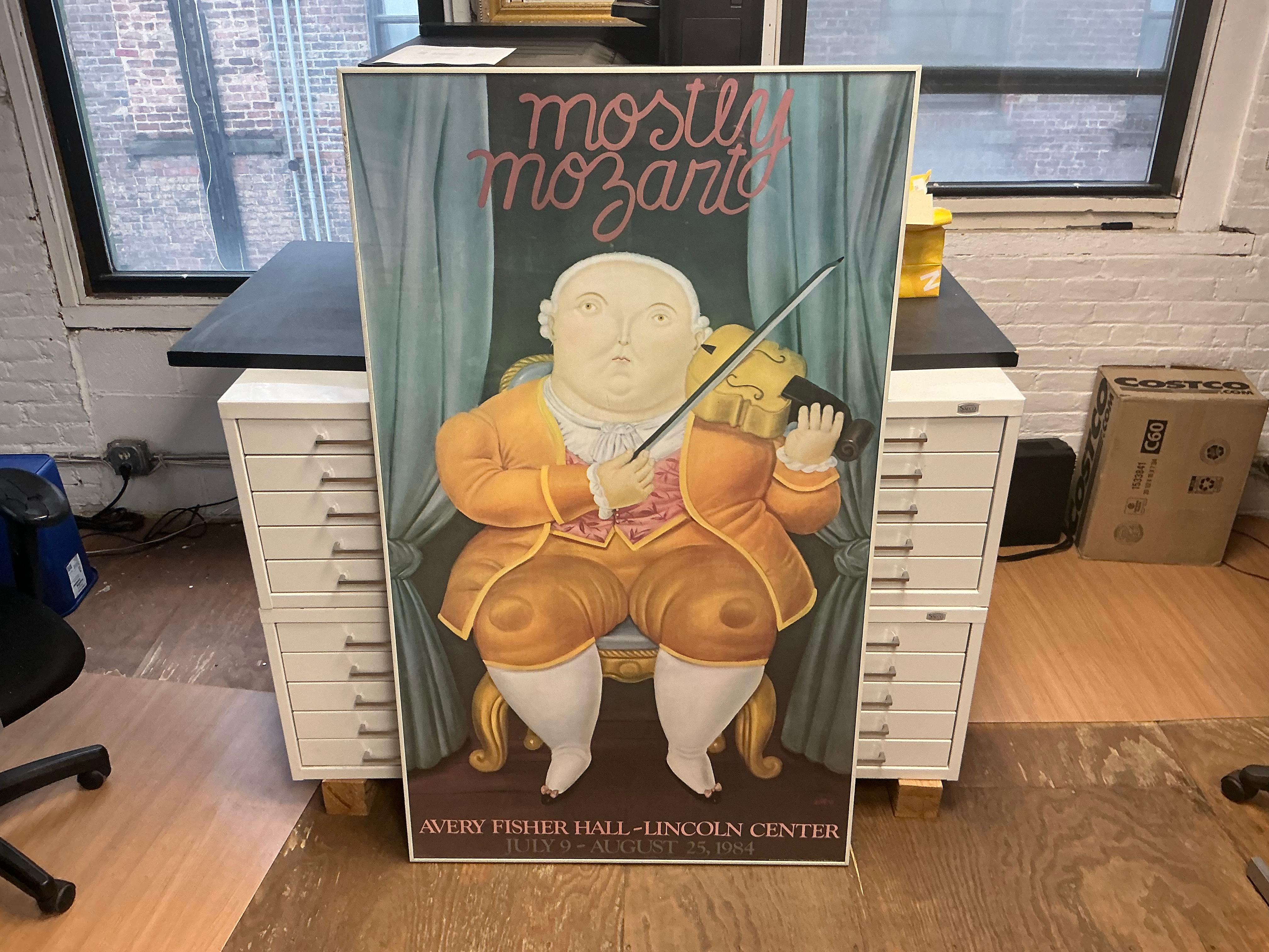 Botero The Violinist, Mostly Mozart Festival , 1984 Vintage 5