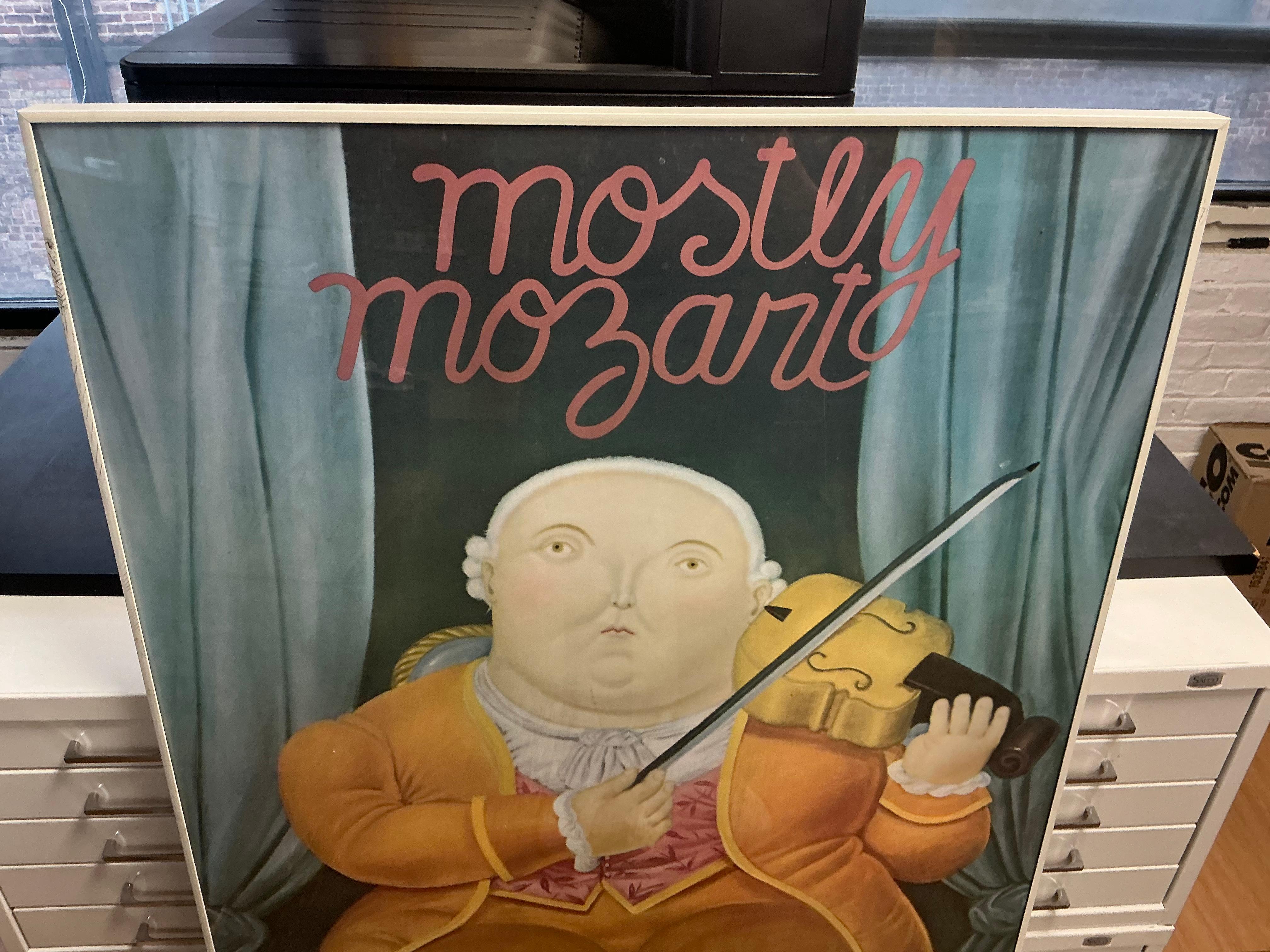 Botero The Violinist, Mostly Mozart Festival , 1984 Vintage 6
