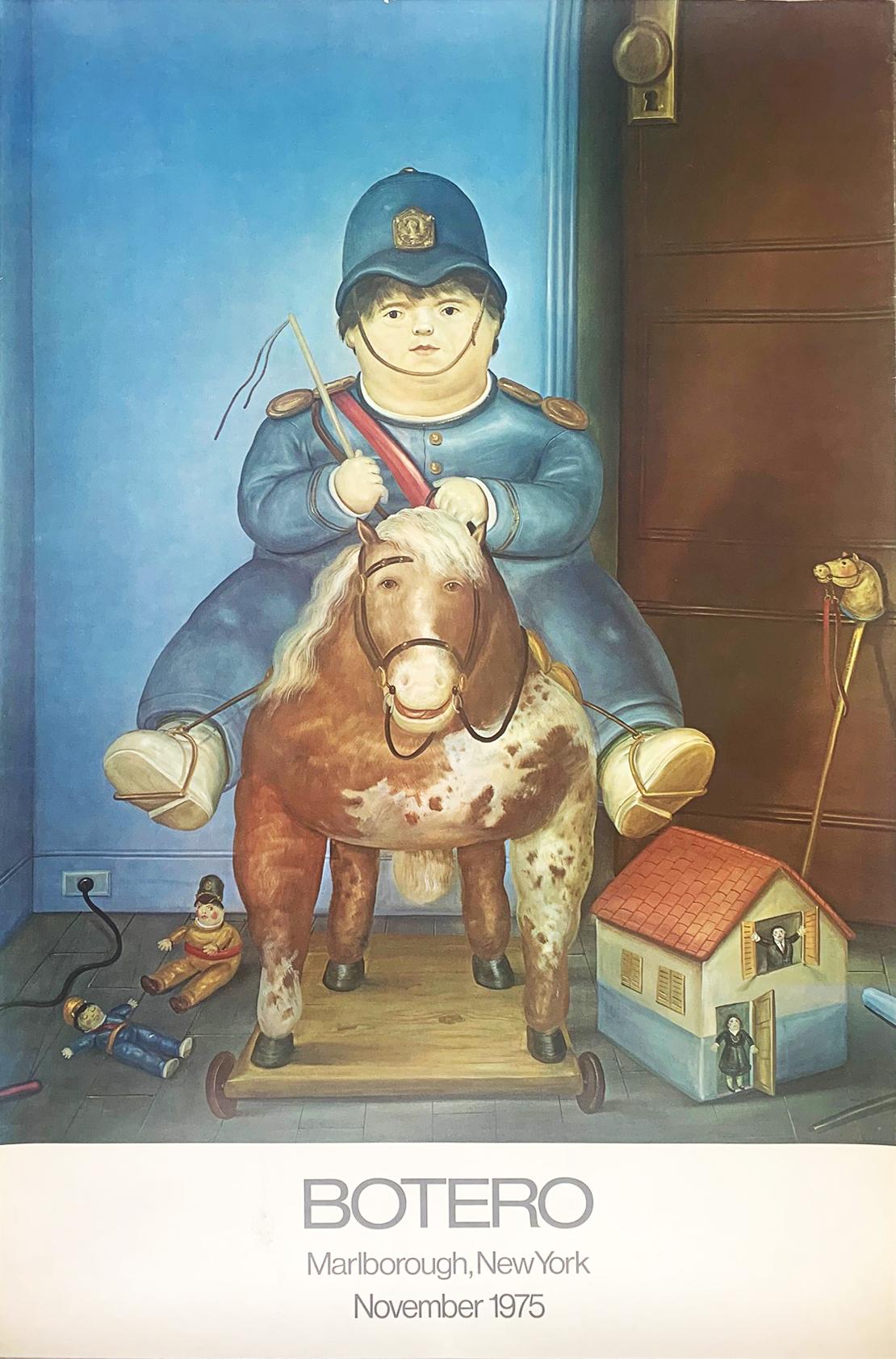 Fernando Botero Portrait Print - Child on Horse