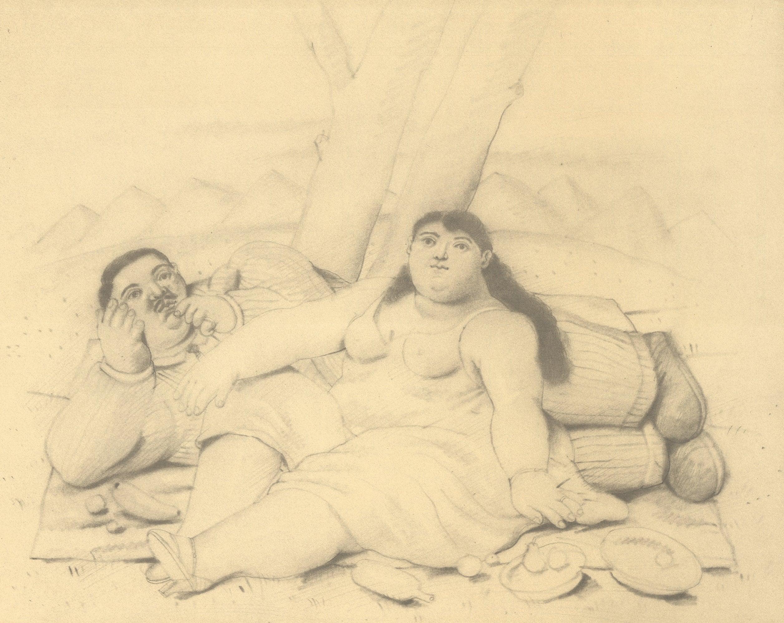Fernando Botero 'Dibujos 1980-1985' 1986- Litografía offset en venta 1