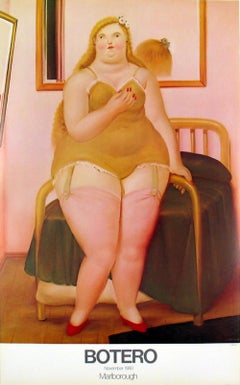 Fernando Botero 'La Cama' 1980, Vintage