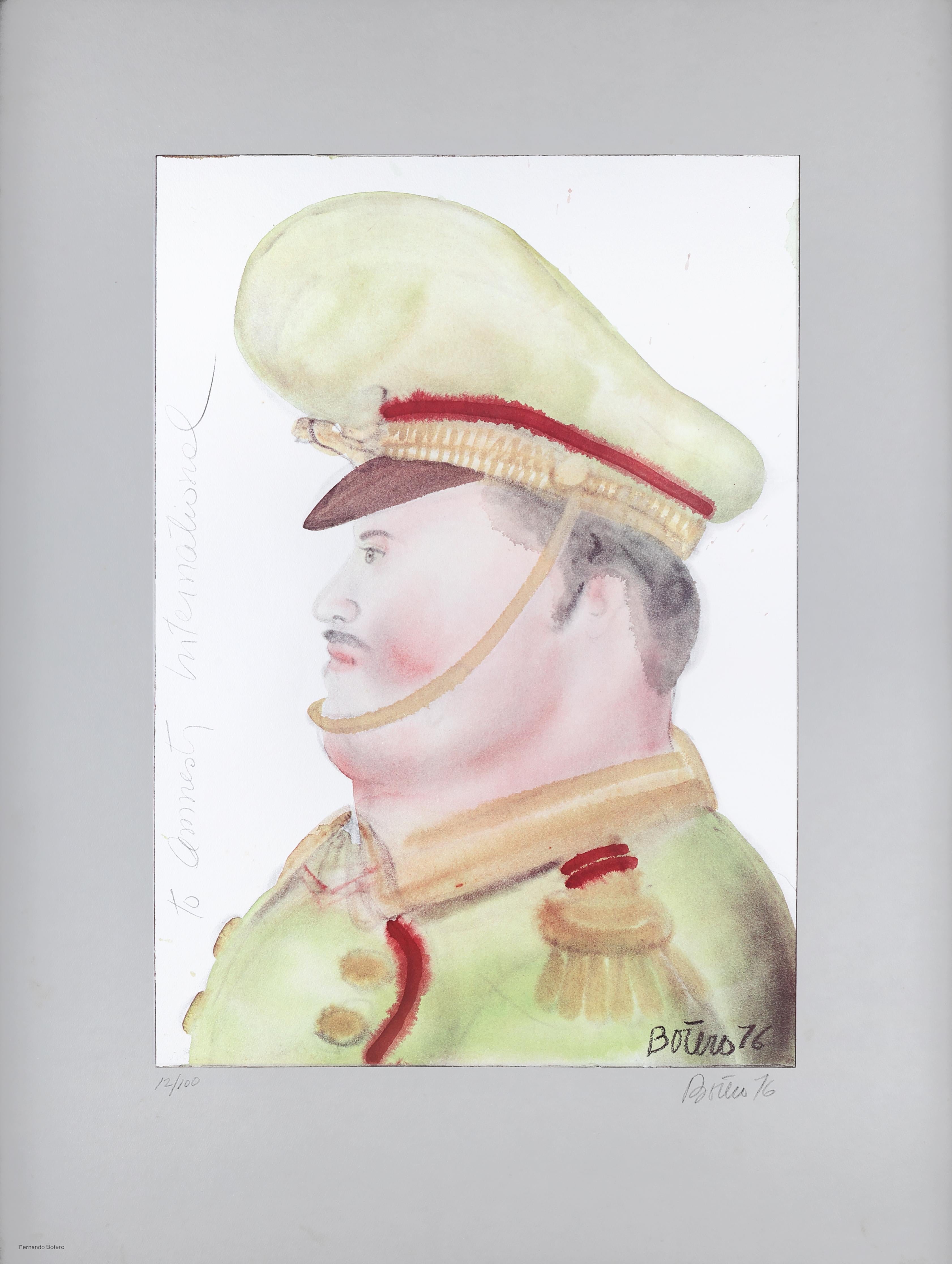 Fernando Botero Lithograph: To Amnesty International, 1976