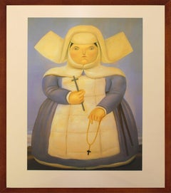 Fernando Botero - "Mother Superior" - unique lithograph