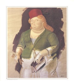 Fernando Botero 'Mujer con Sombrero Rojo (no text)' 1991- Poster