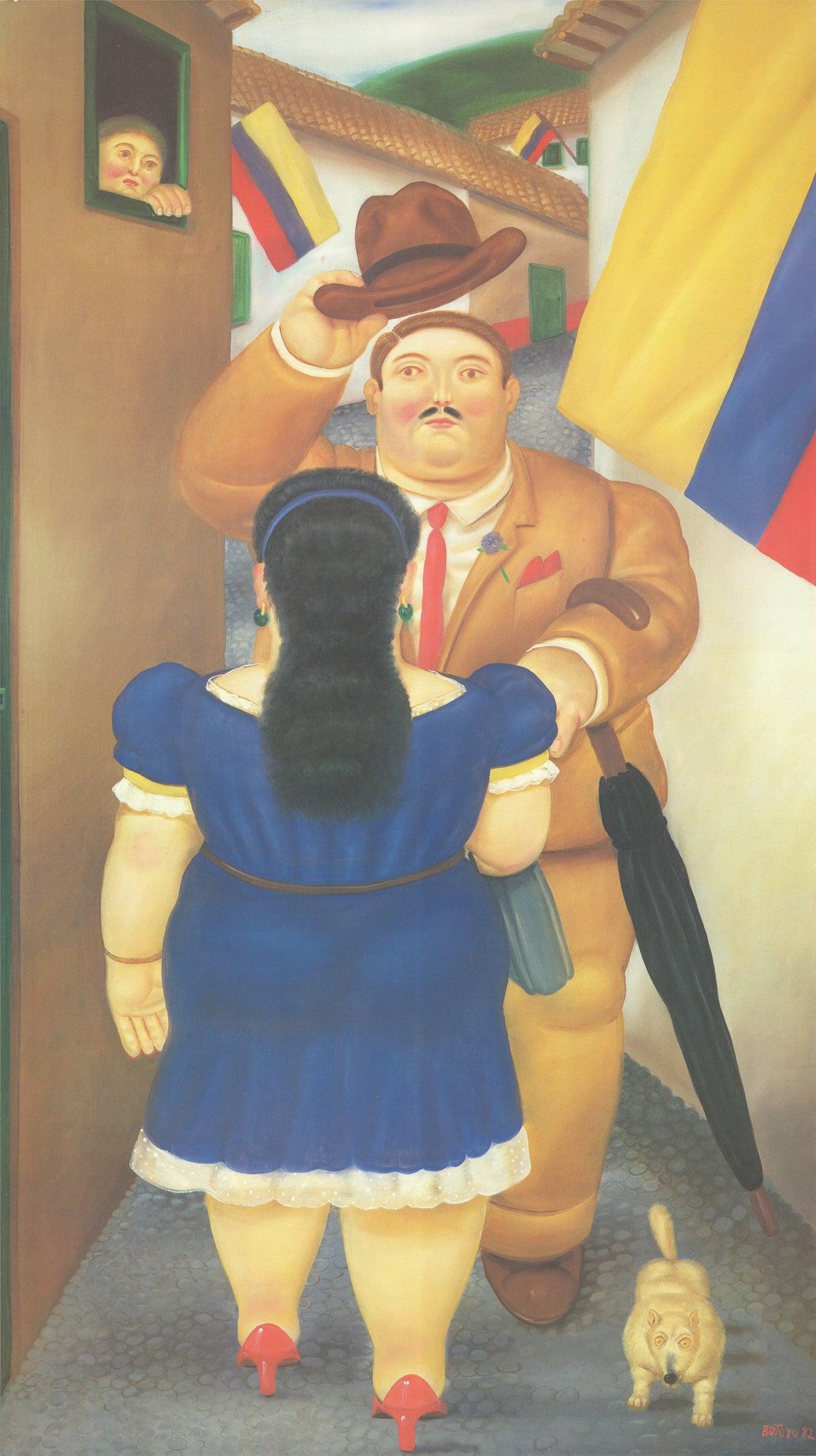 Fernando Botero 'National Holiday' 1987, Vintage For Sale 1