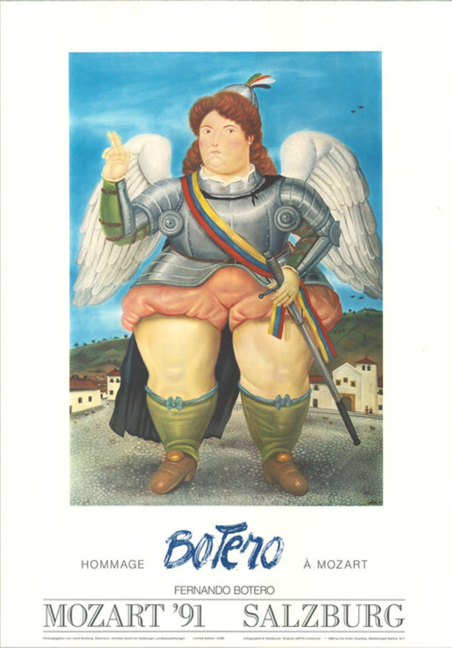 Mozart '91 Salzburg

By Fernando Botero

1990

Medium: Lithograph

Paper Size: 39.25 x 27.5 inches ( 100 x 70 cm )

Image Size: 27.75 x 19 inches ( 70 x 48 cm )

Edition Size: Unknown