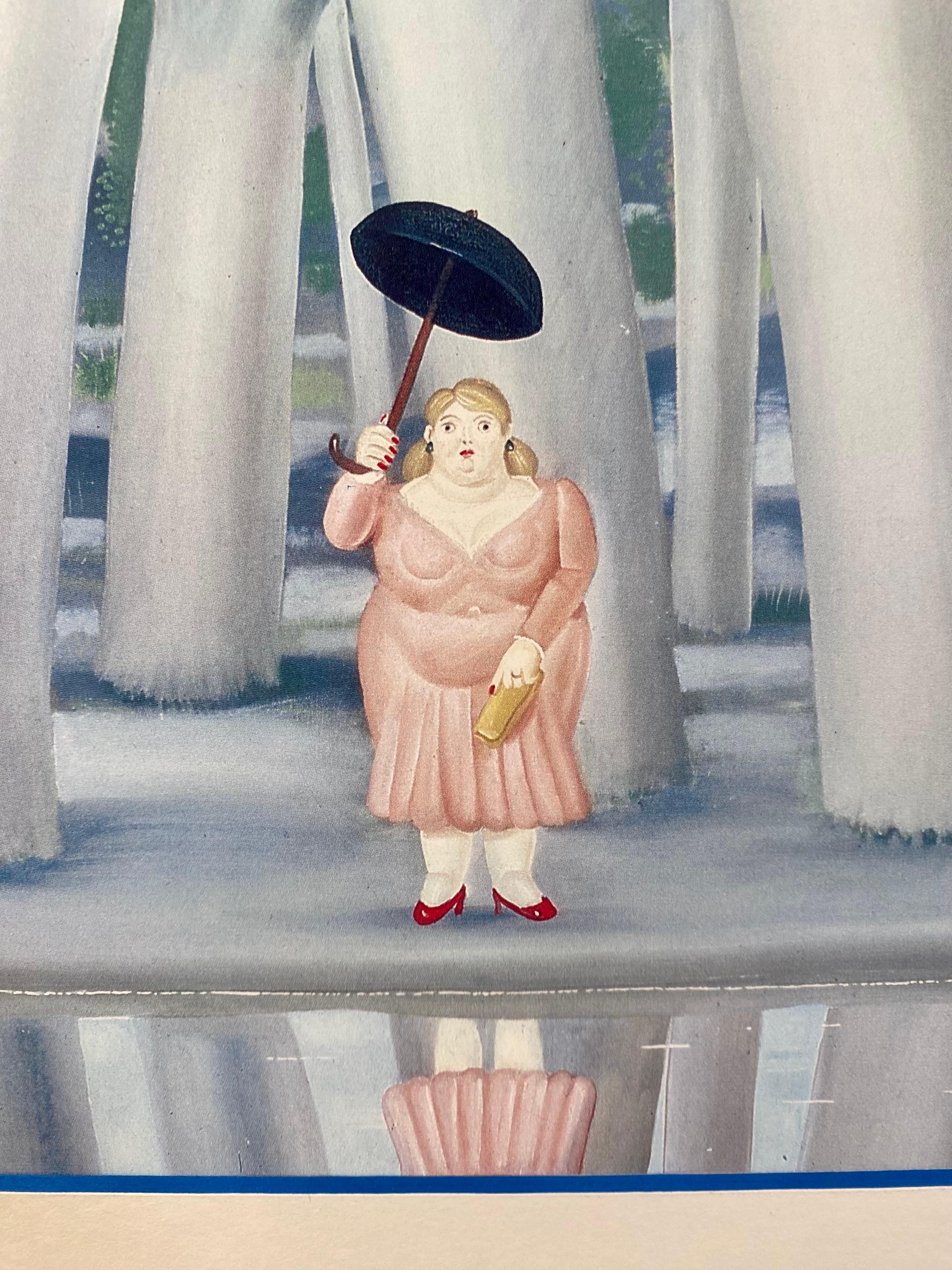Pierre Restany nach Fernando Botero „Der Spaziergang“, Lithographie „Der Spaziergang“, limitierte Auflage im Angebot 5