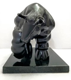 After Botero - Bull Bronze Sculpture
