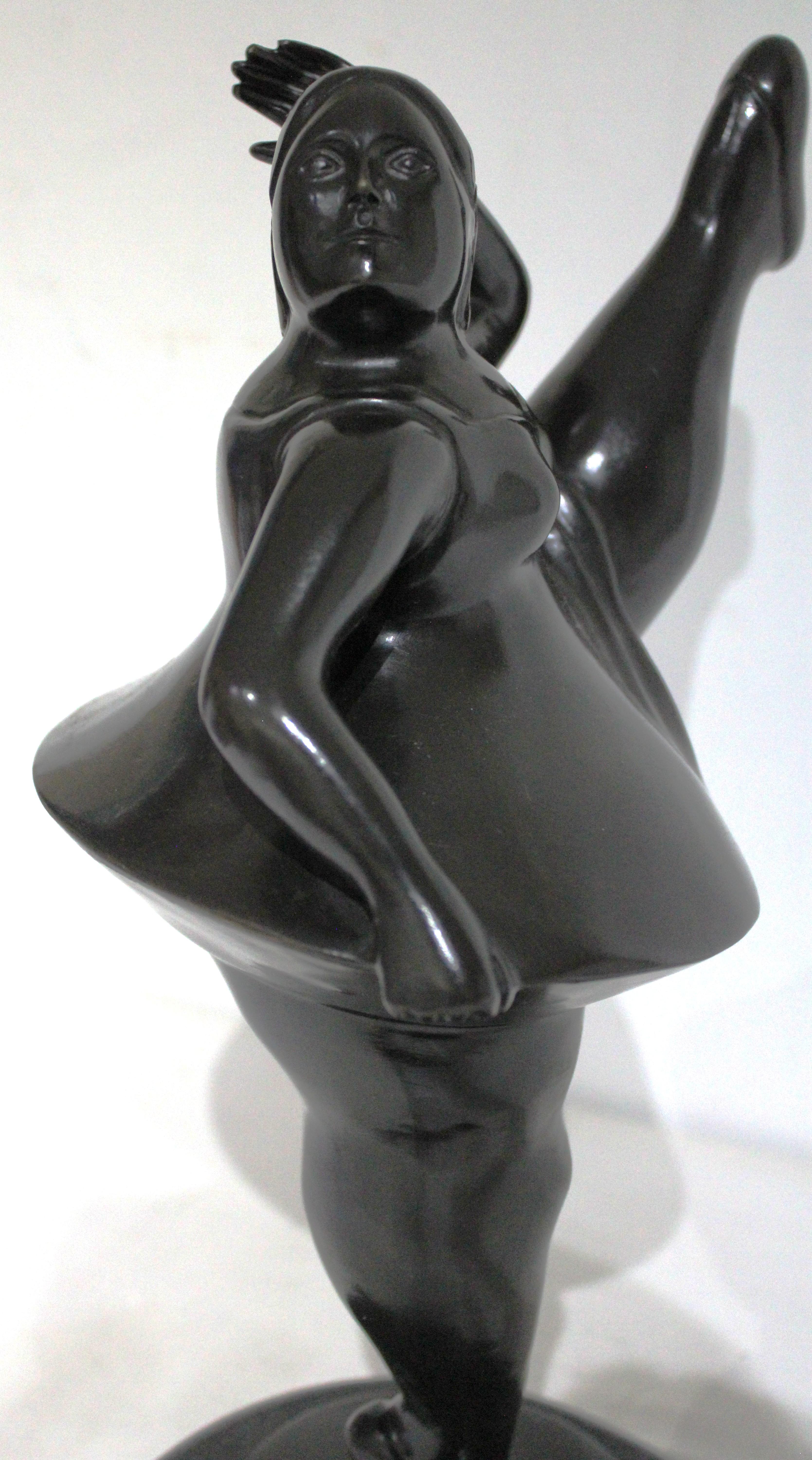 After Botero -Dancer Bronze Sculpture For Sale 8