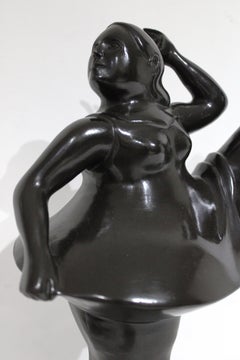 Nach Botero – Tänzerin-Bronzeskulptur