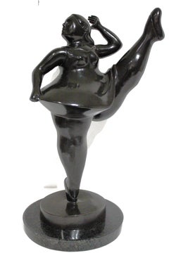 Nach Botero – Tänzerin-Bronzeskulptur