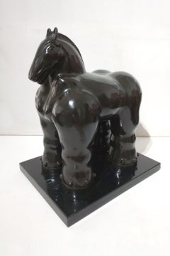 After Botero Horse Bronze Sculpture, Contemporary, 20th Century beautiful work