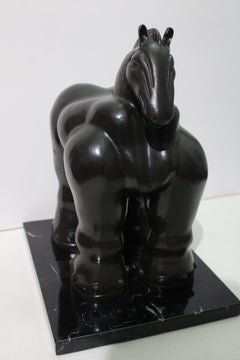 After Botero Horse Bronze Sculpture, Contemporary, 20th Century.