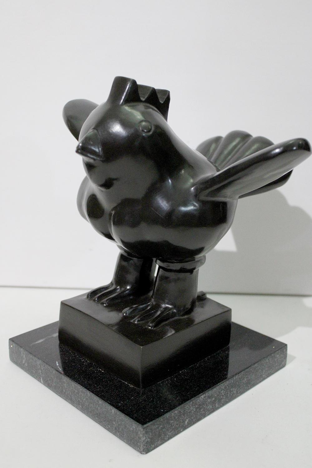 Fernando Botero Figurative Sculpture - After Botero - Big Bird  Sculpture
