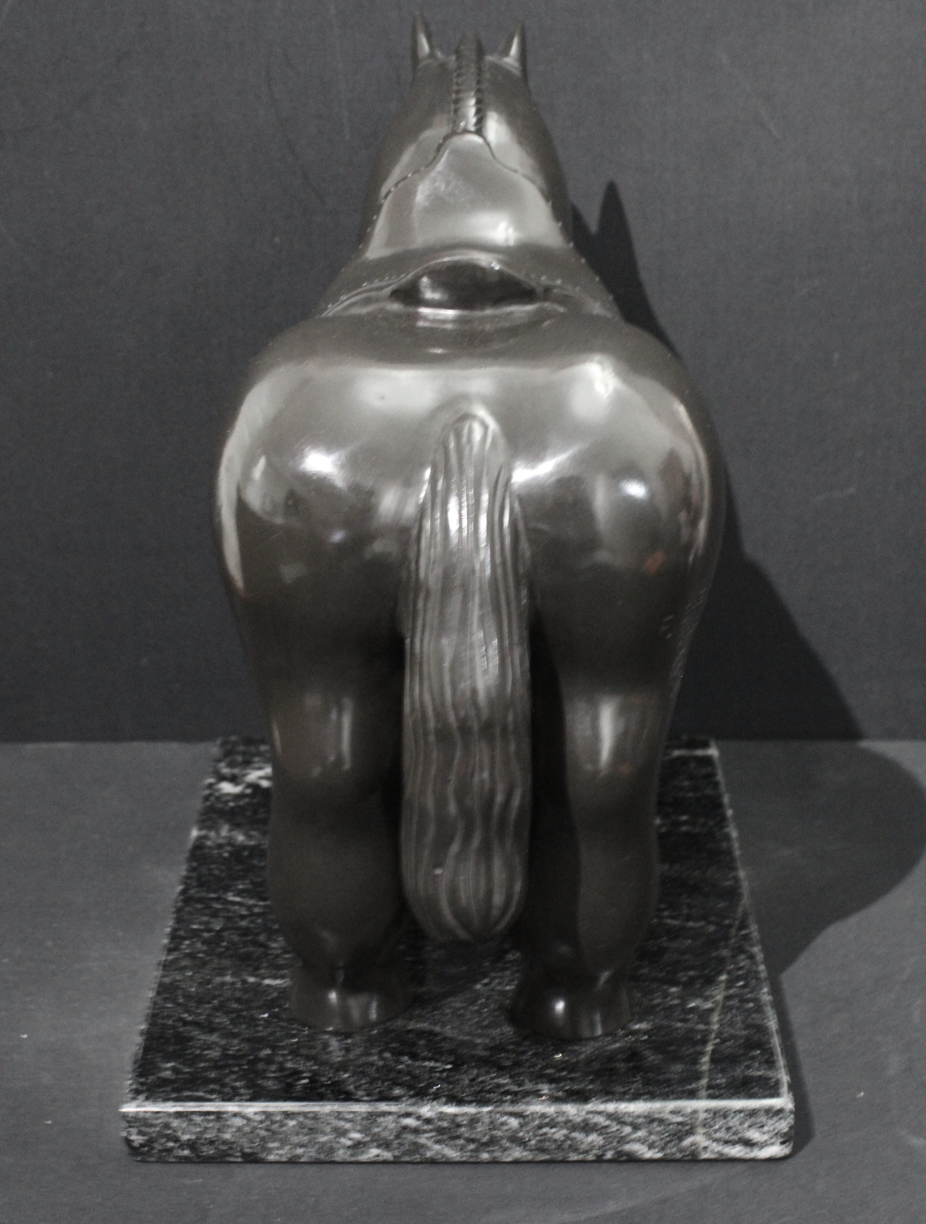 After Botero - Horse with Saddle Sculpture im Angebot 11