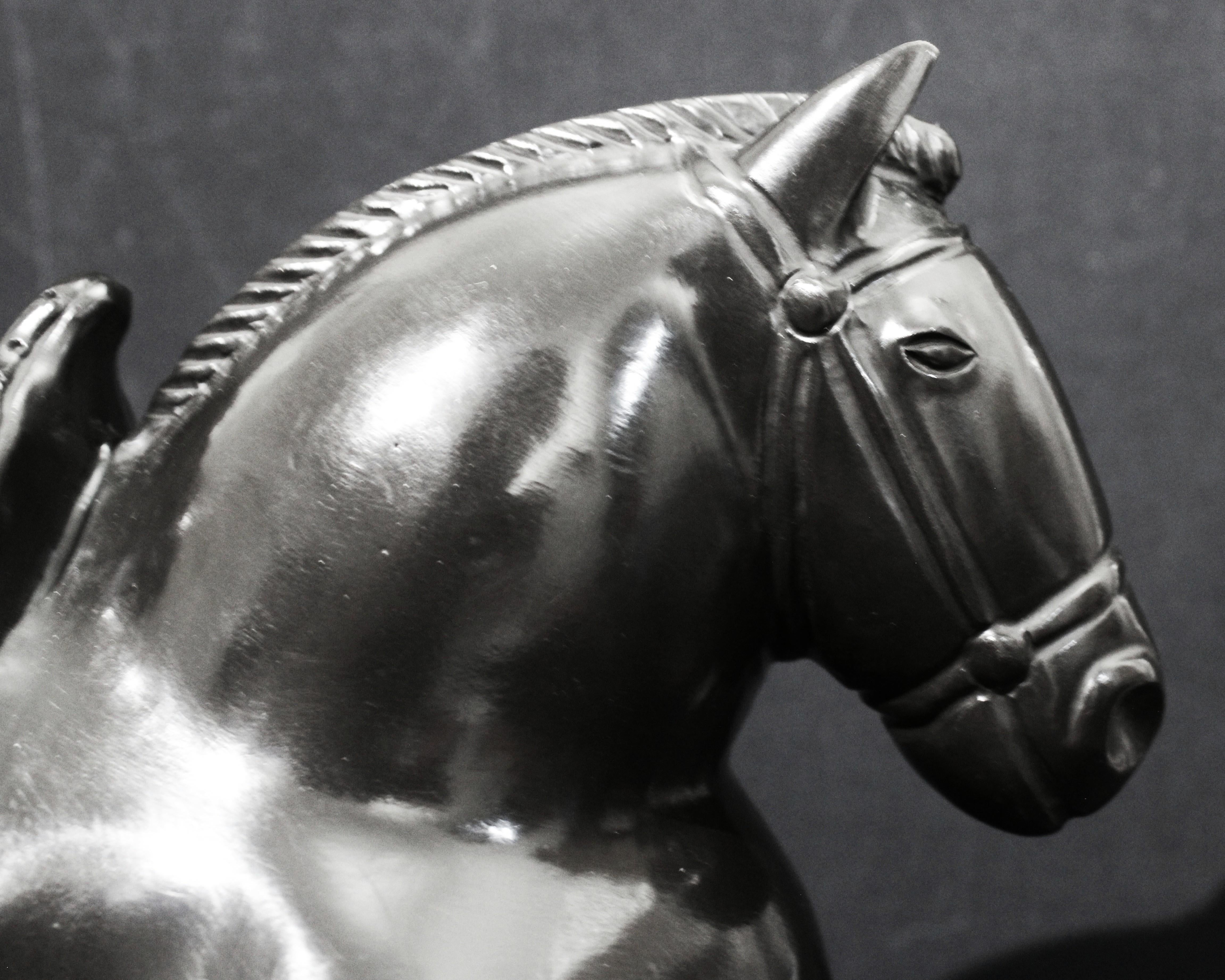 After Botero - Horse with Saddle Sculpture im Angebot 3