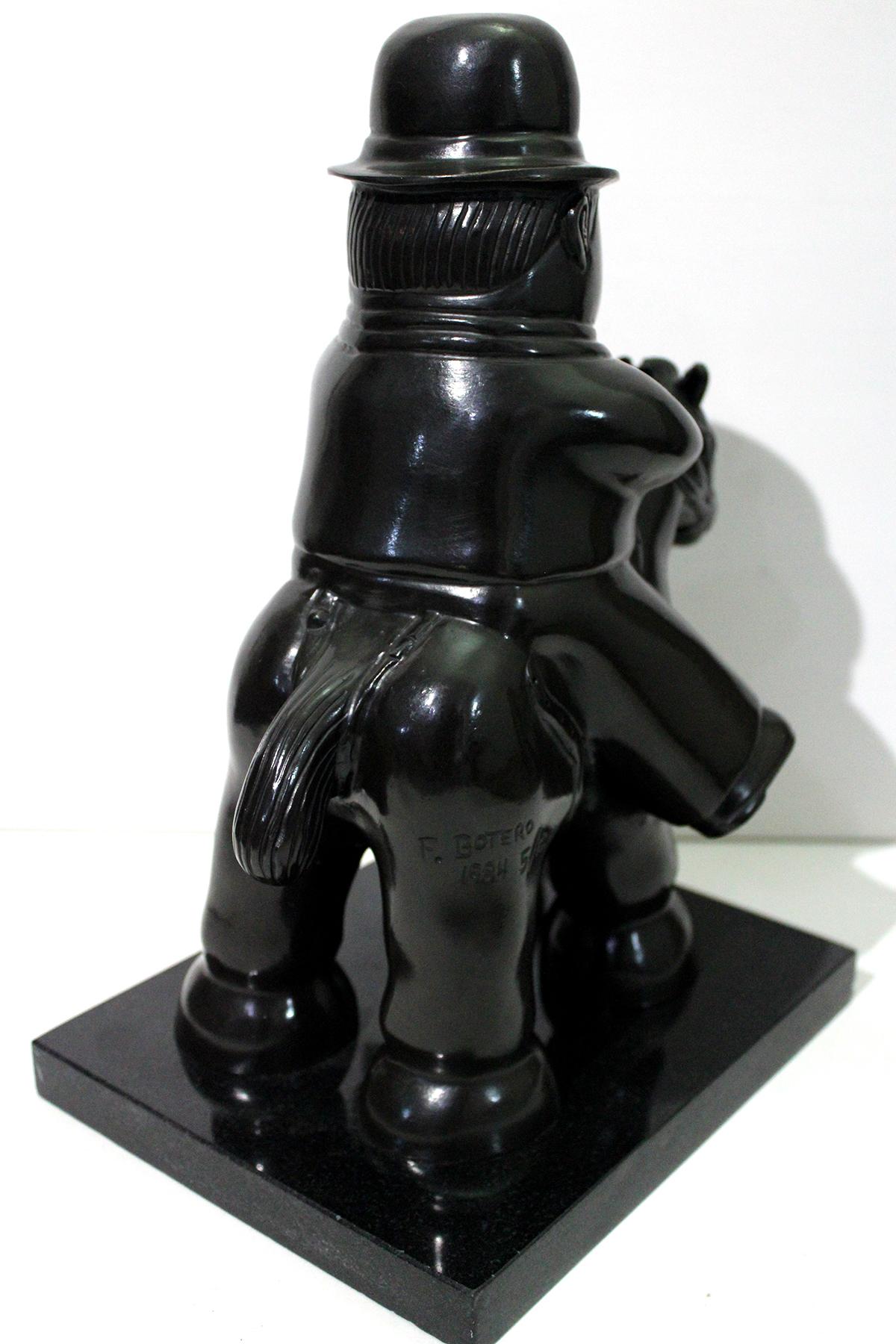 Dopo Botero - UOMO A CAVALLO BRONZO 1