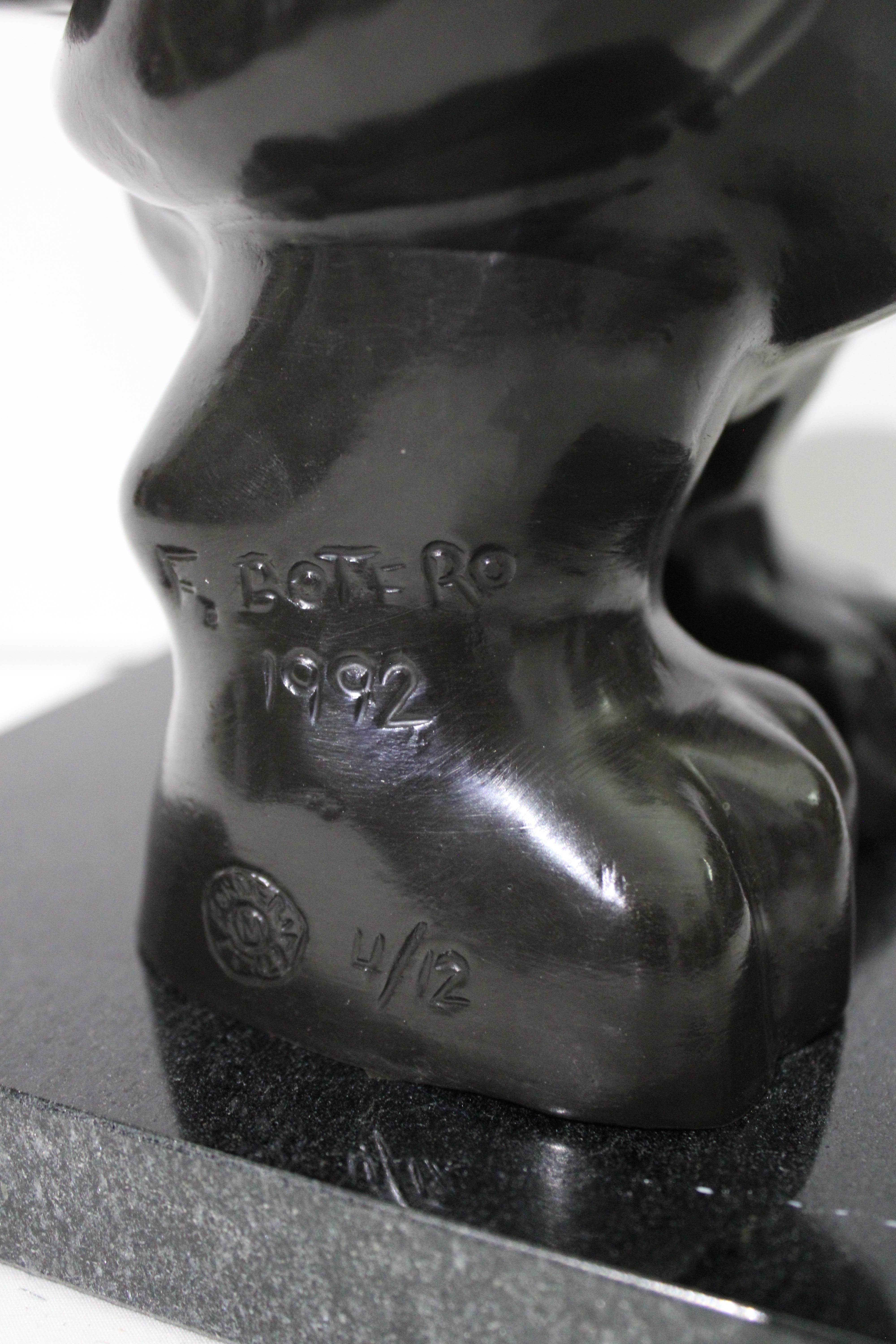 After Botero - Small Bird  Sculpture 3