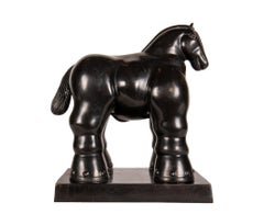 Caballo (Horse) bronze contemporary sculpture after Fernando Botero