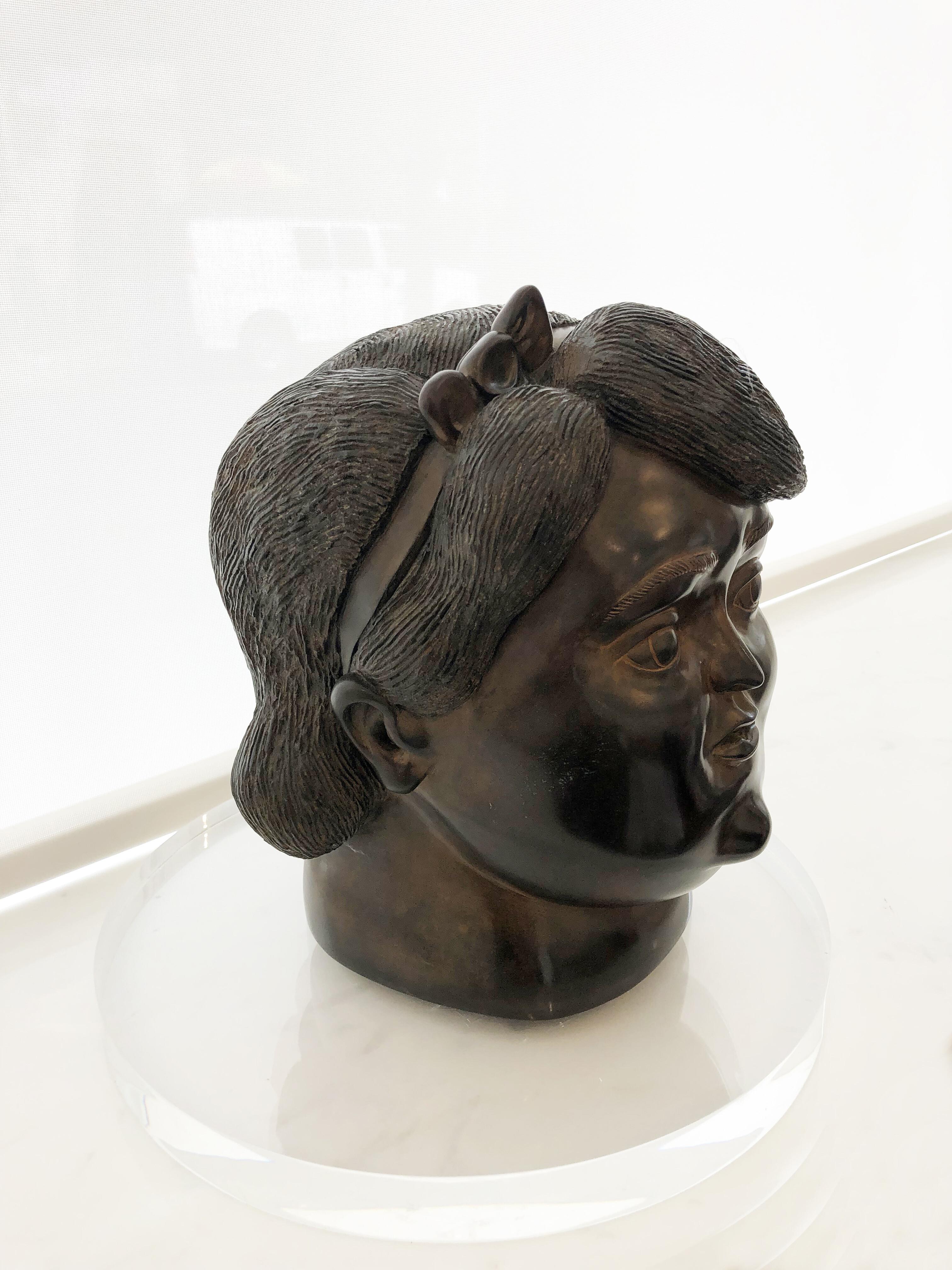 HEAD - Sculpture by Fernando Botero