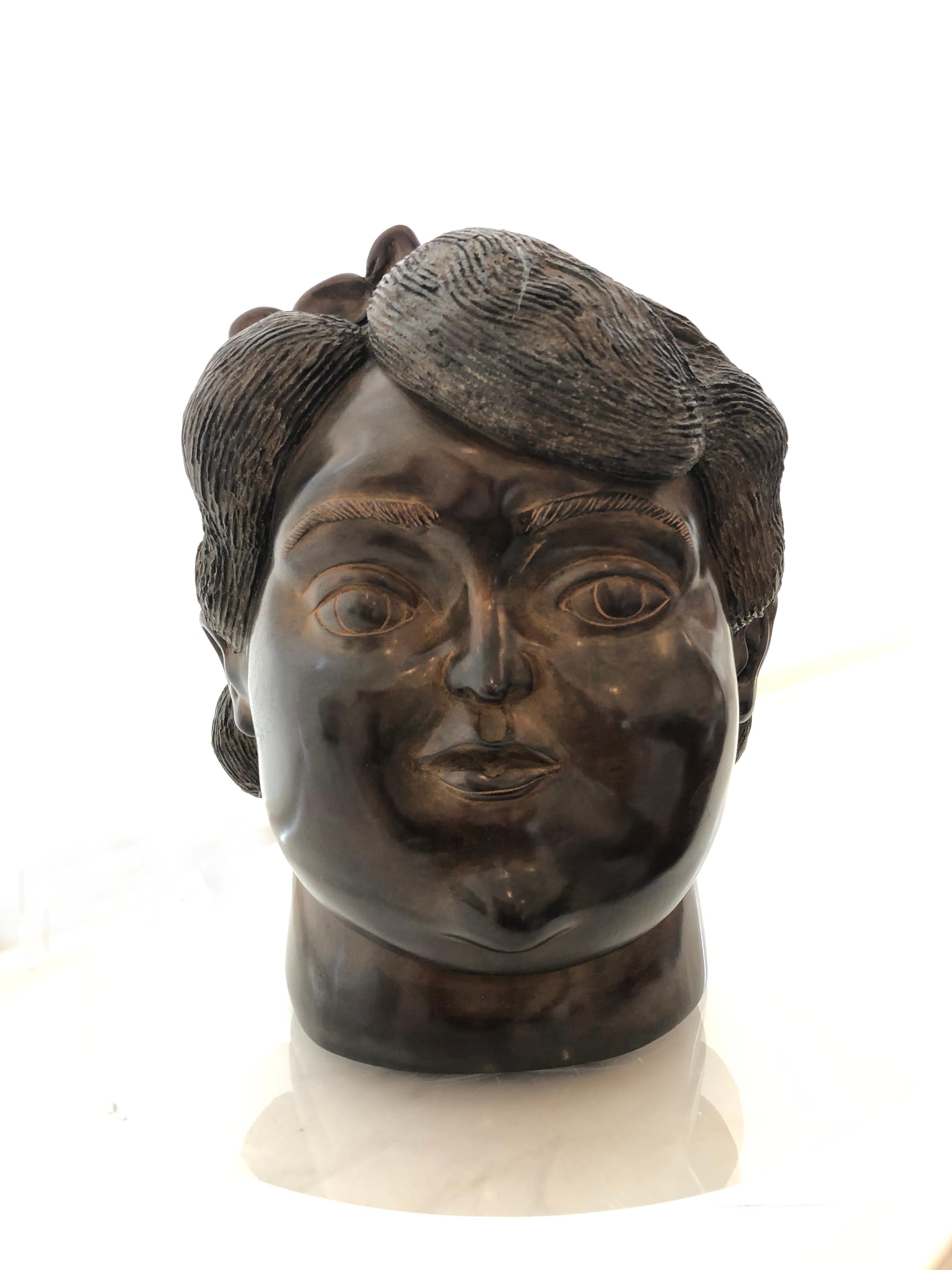 Fernando Botero Figurative Sculpture - HEAD