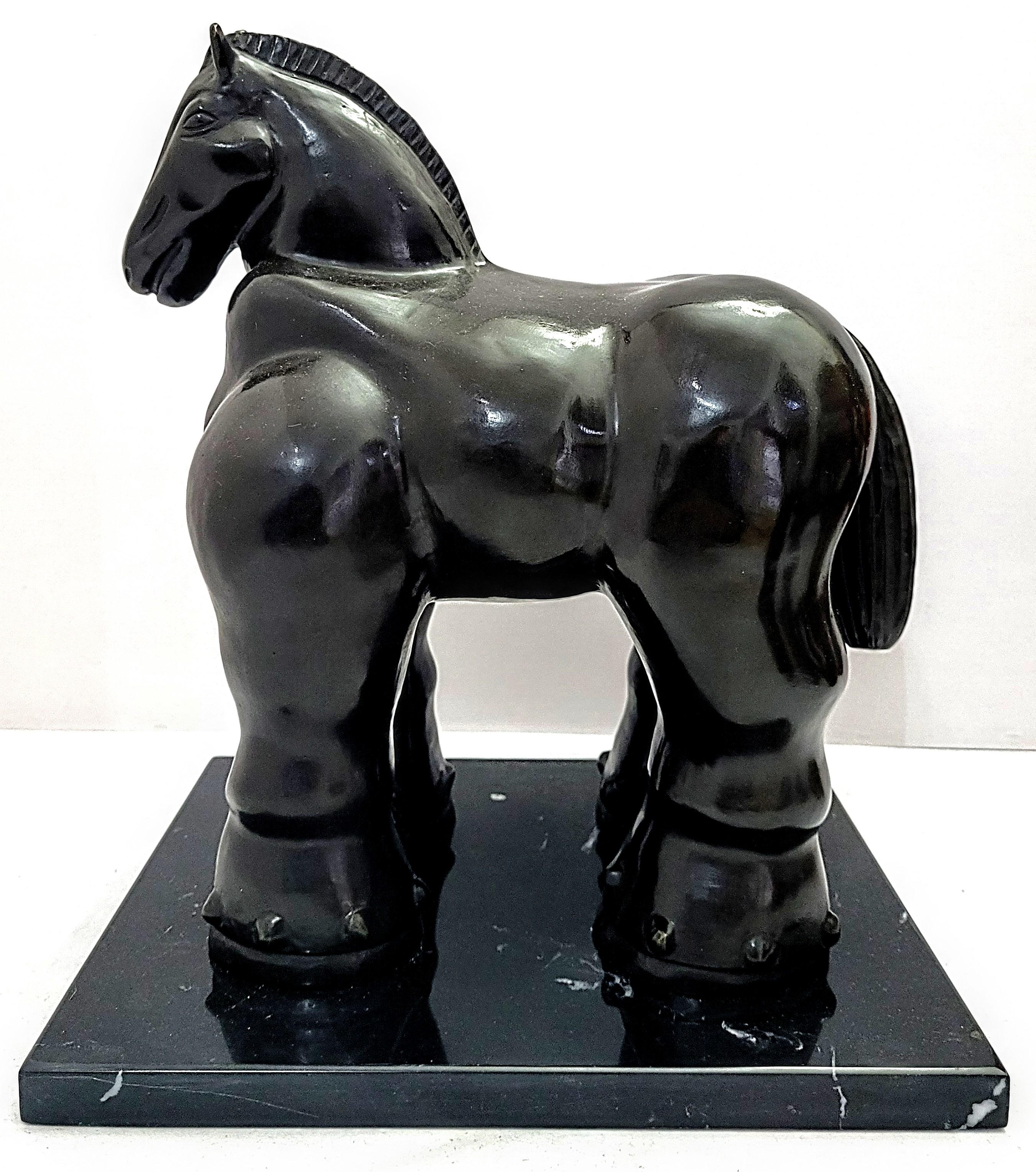 Fernando Botero Figurative Sculpture - Horse Bronze Sculpture
