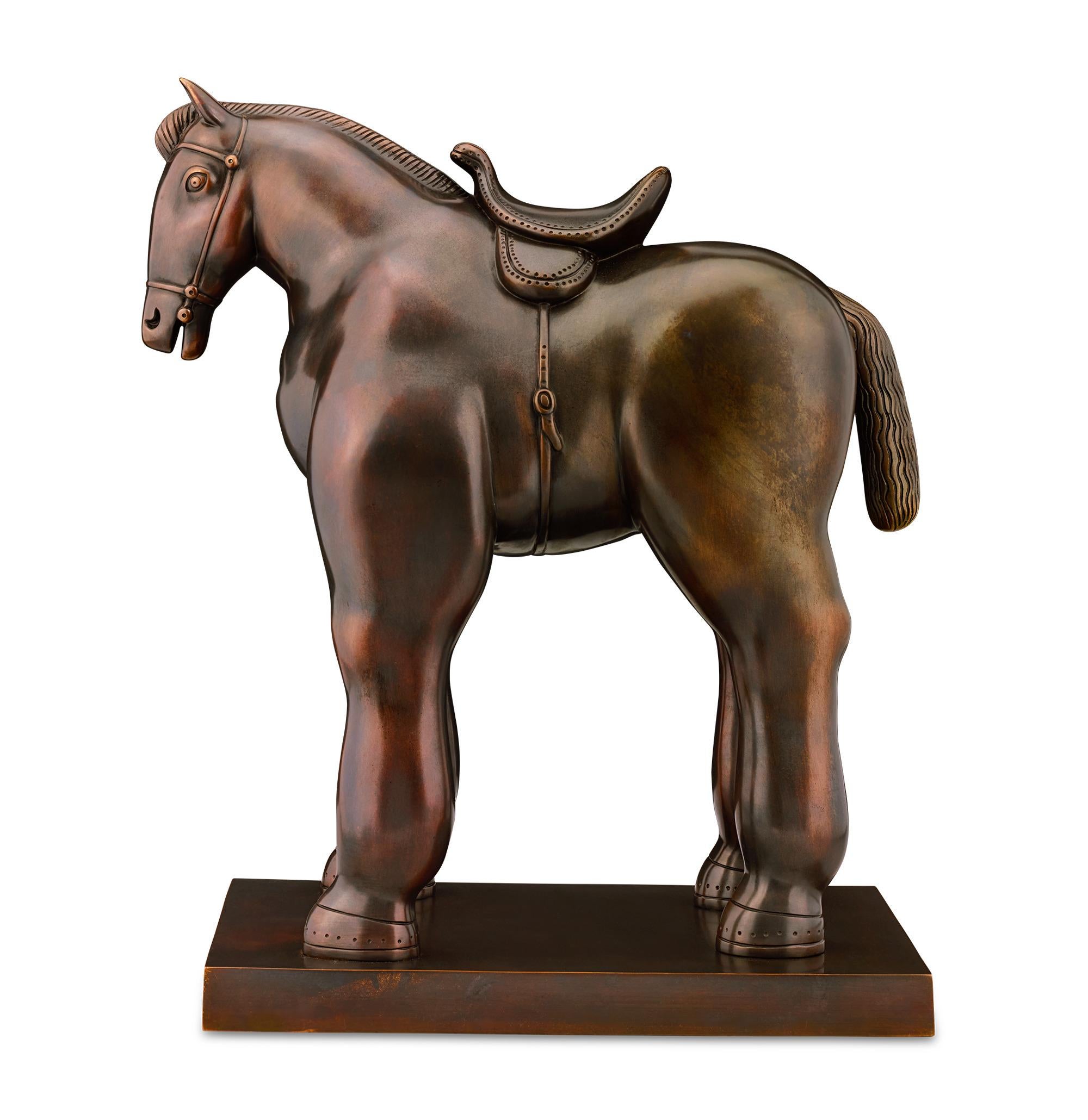 Pferd mit Sattel von Fernando Botero im Angebot 3
