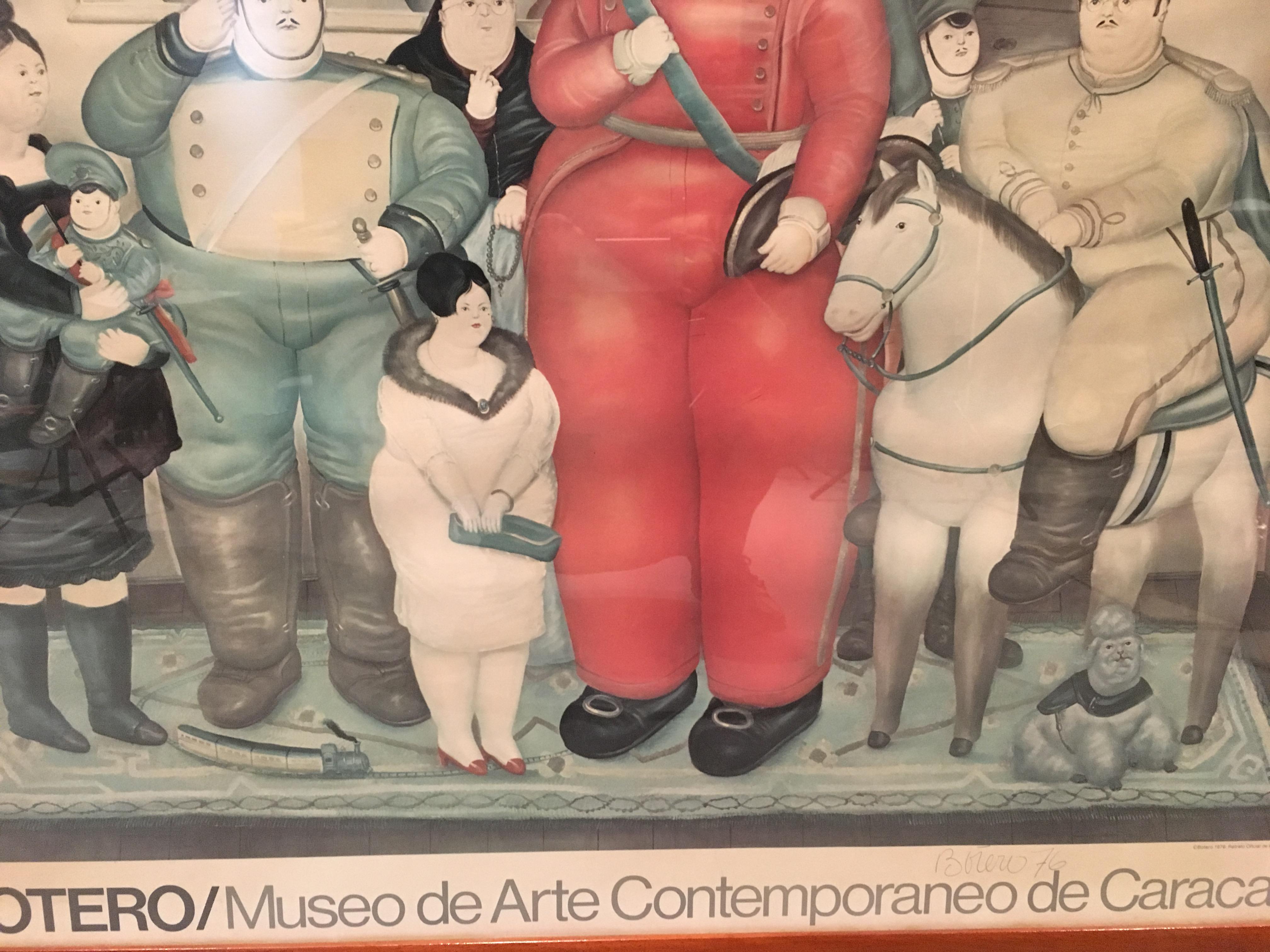 Venezuelan Fernando Botero Exhibition Poster For Sale