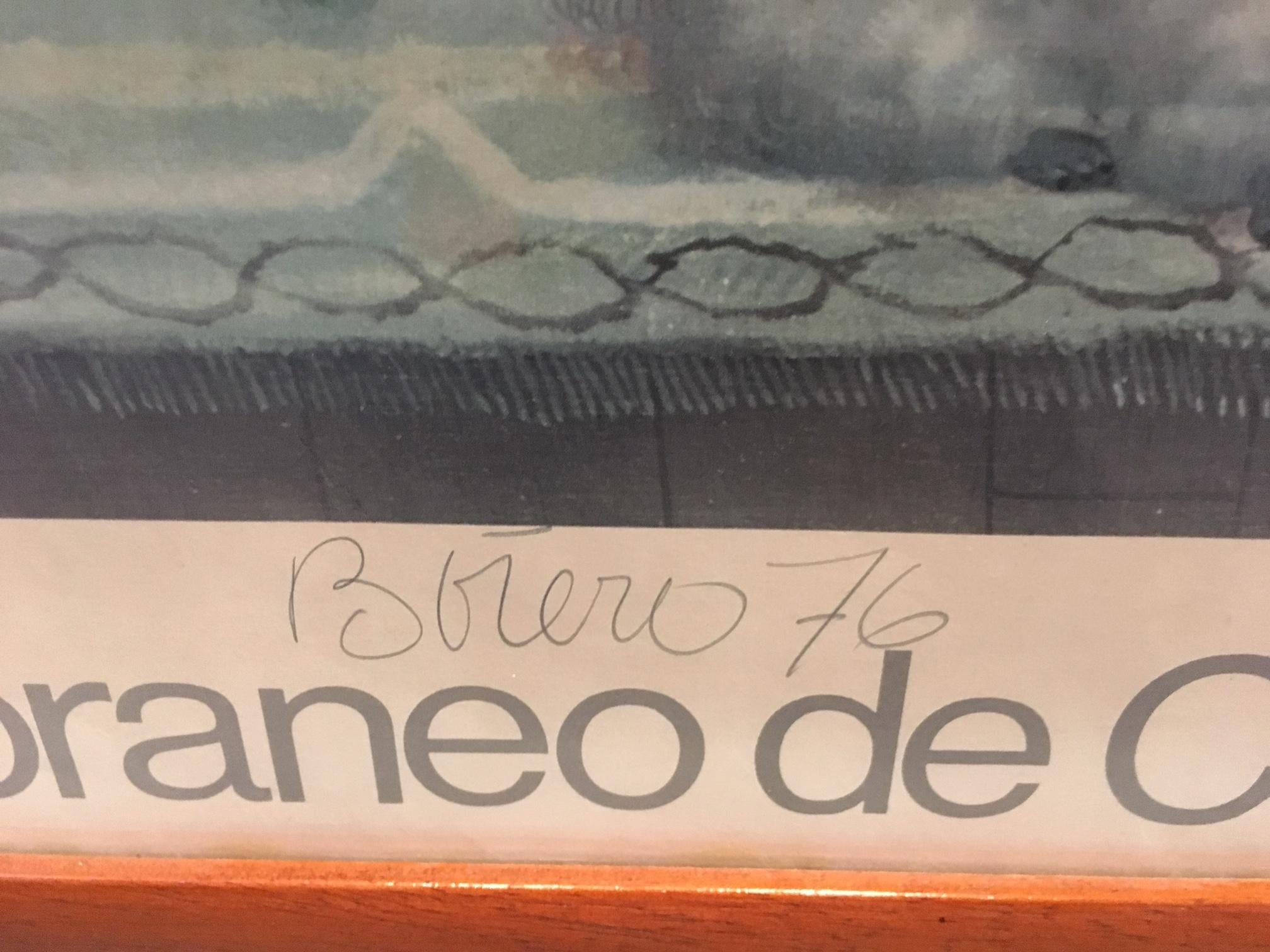 20th Century Fernando Botero Exhibition Poster For Sale