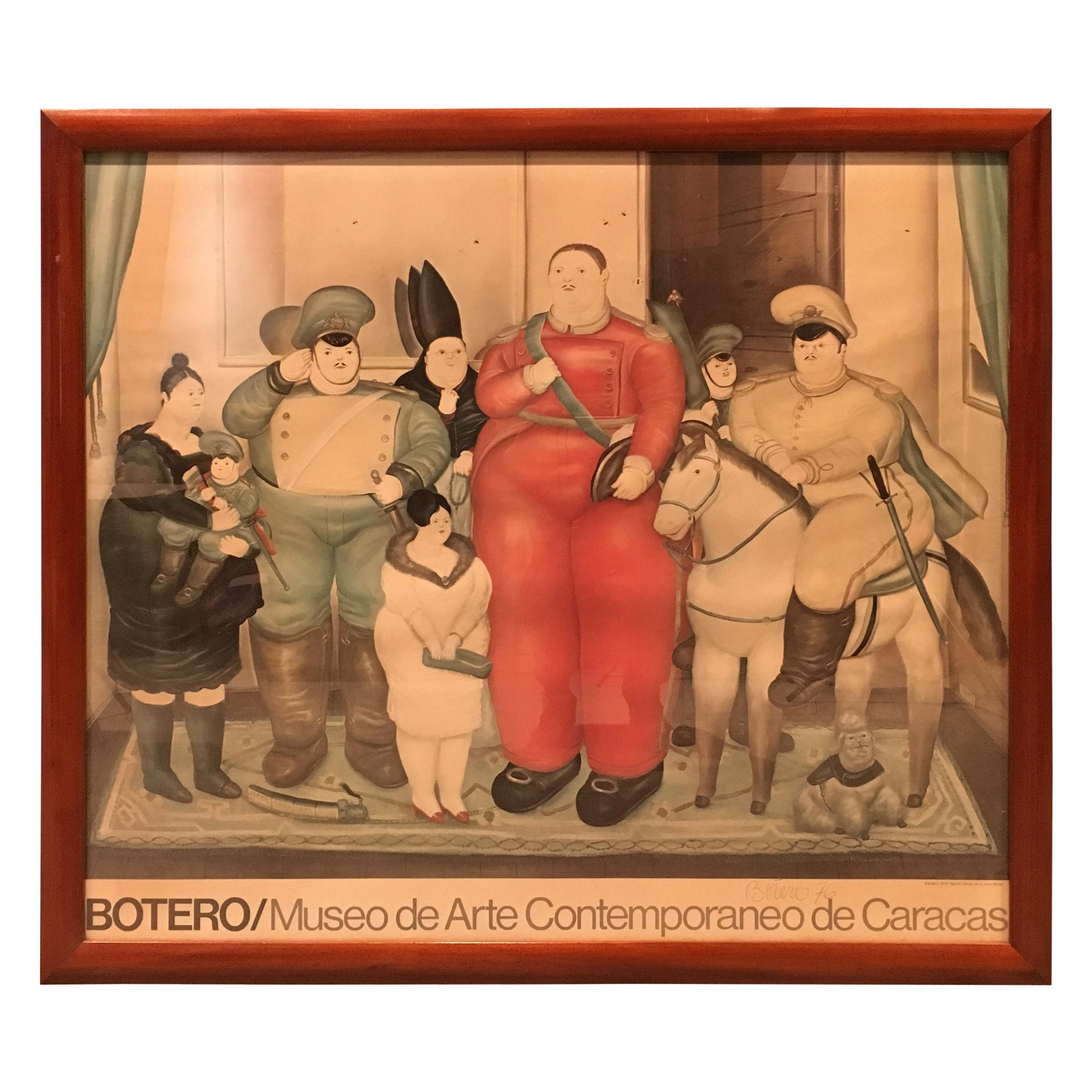 Fernando Botero Exhibition Poster For Sale