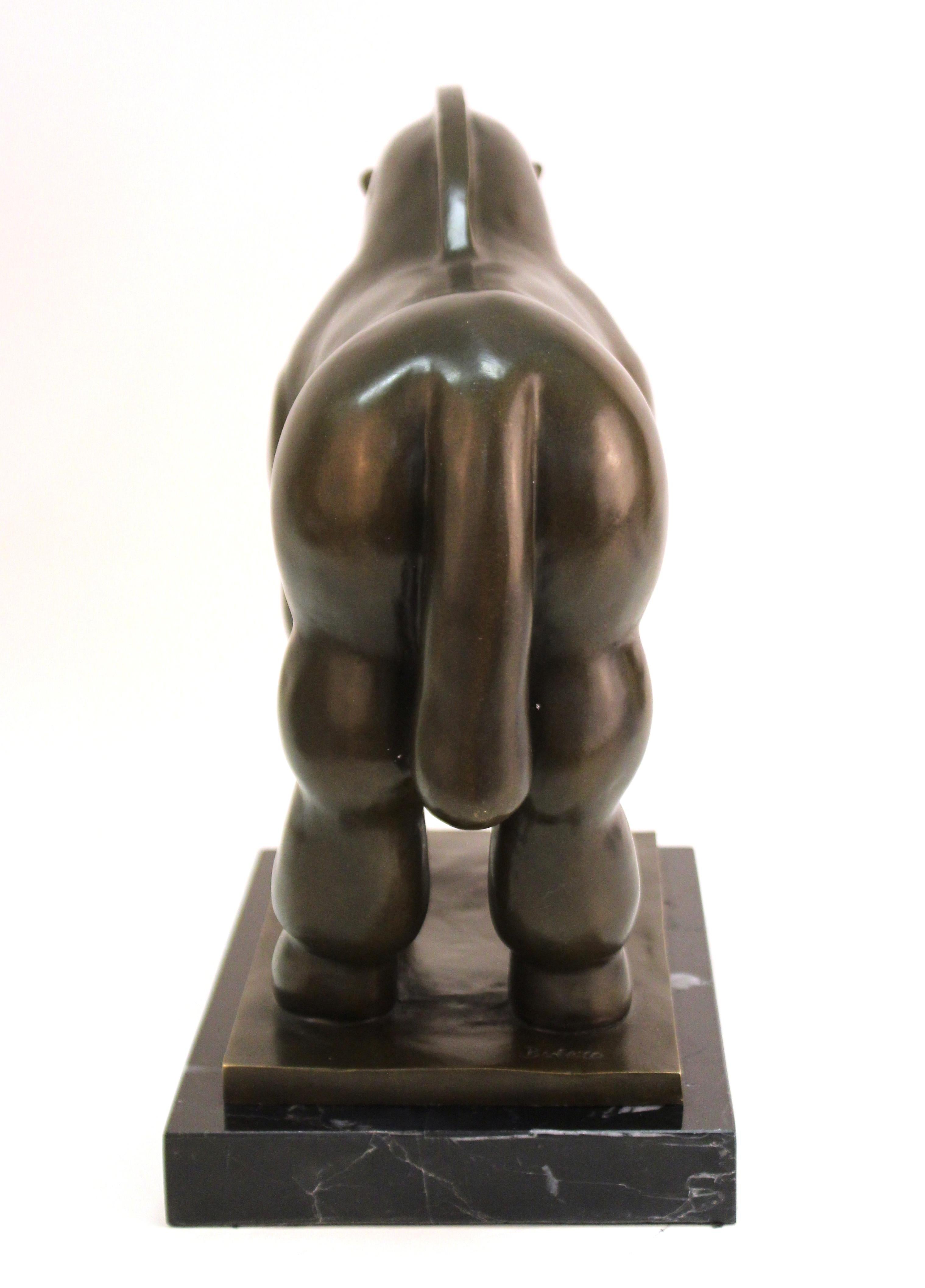 20th Century Fernando Botero Modern Bronze Horse Sculpture