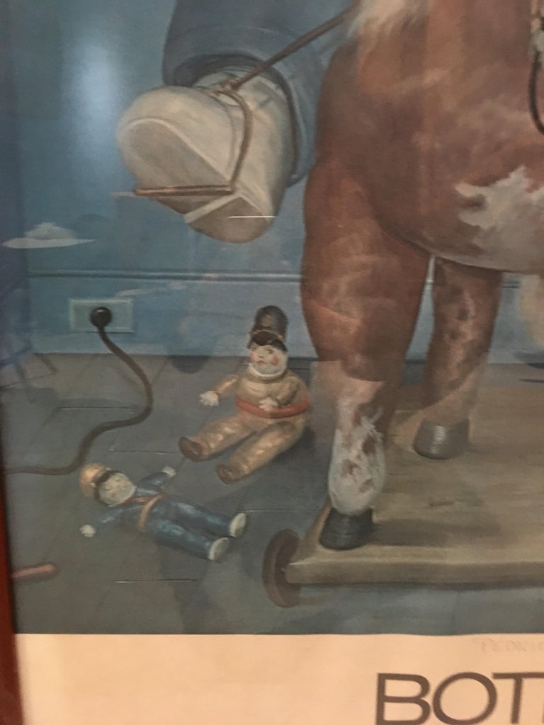Fernando Botero Poster Police Boy on Horse For Sale at 1stDibs