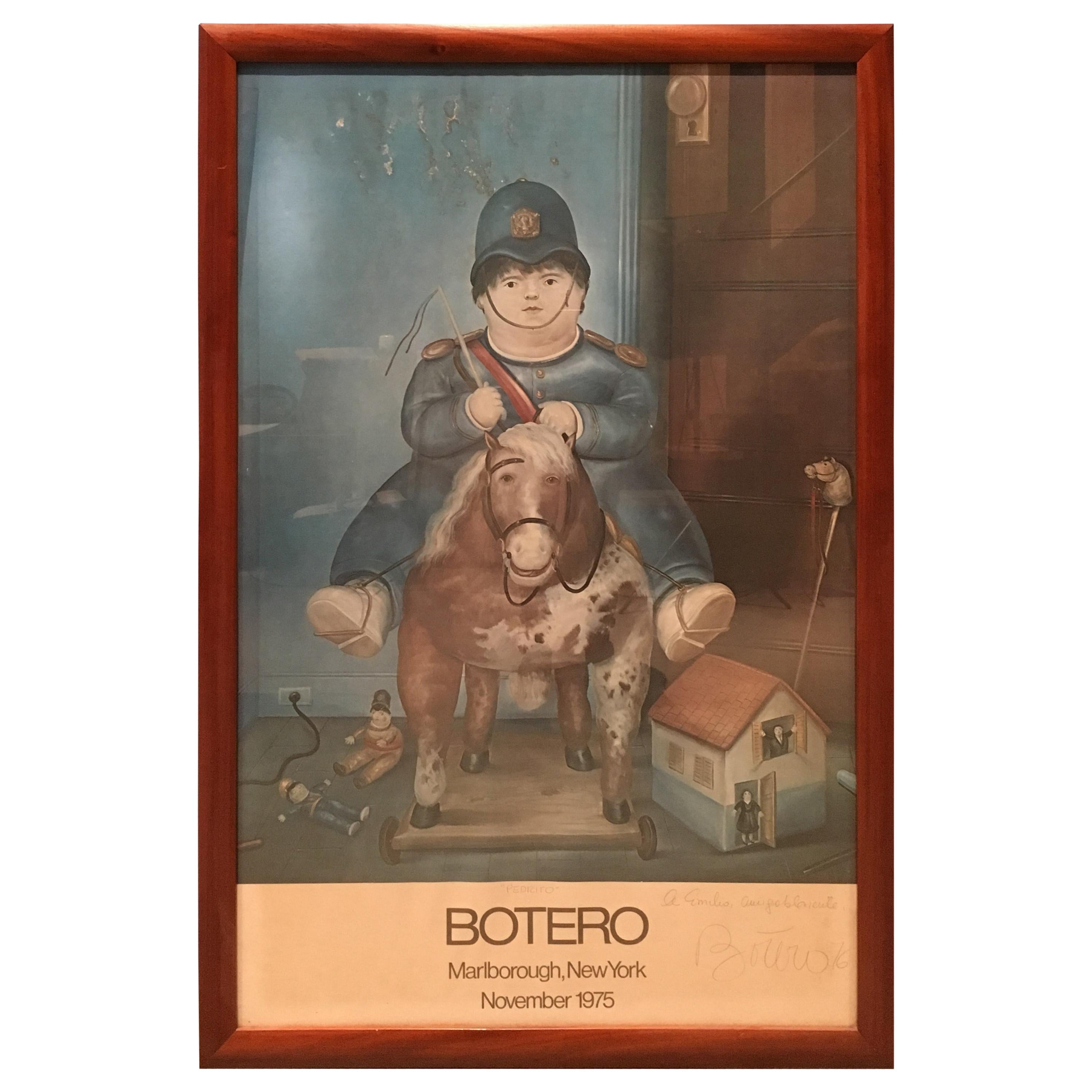 Fernando Botero Poster Police Boy on Horse For Sale