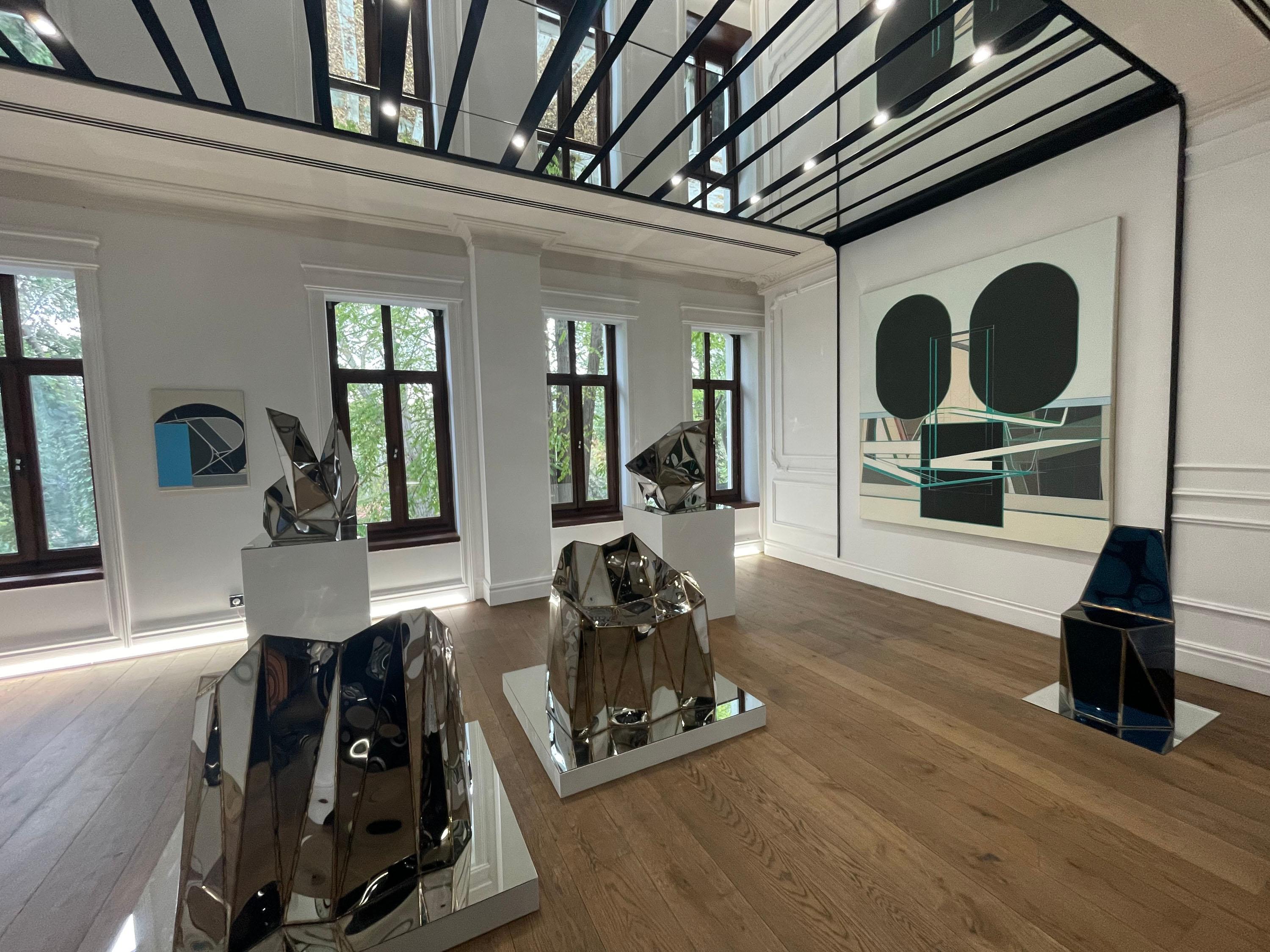 Silla Fernando Laterales Cerrados en Pulido Espejo y Acero Inoxidable de Julian Mayor en venta 5