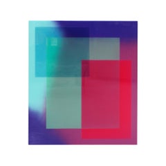 Contemporary Fernando de Ana Untitled Multicolor Resin on Panel Spanish Painting