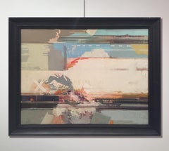 'Week-end' 1966 Oil and Mixed Media on Canvas Contemporary Italian Artwork