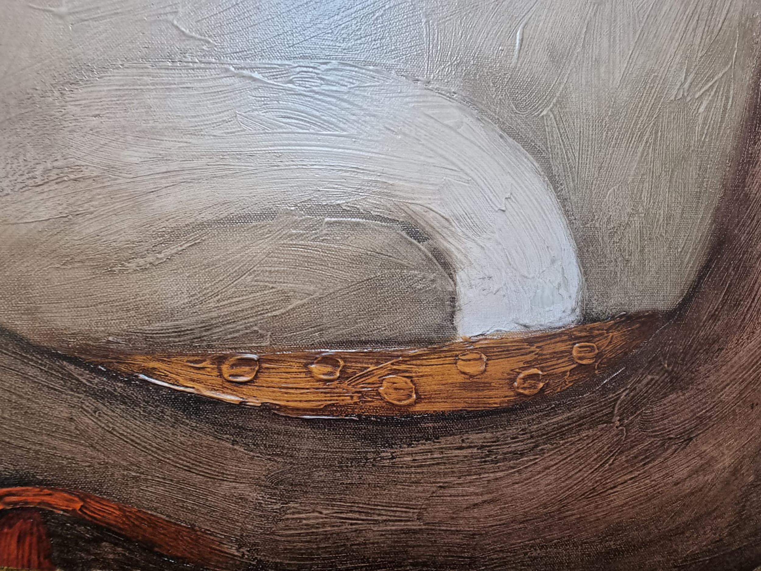 Cermonia - Abstract Painting Marrone di Fernando de Szyszlo