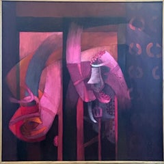 "El Innombrable" Fernando de Szyszlo, Red Mysticist Abstract Composition